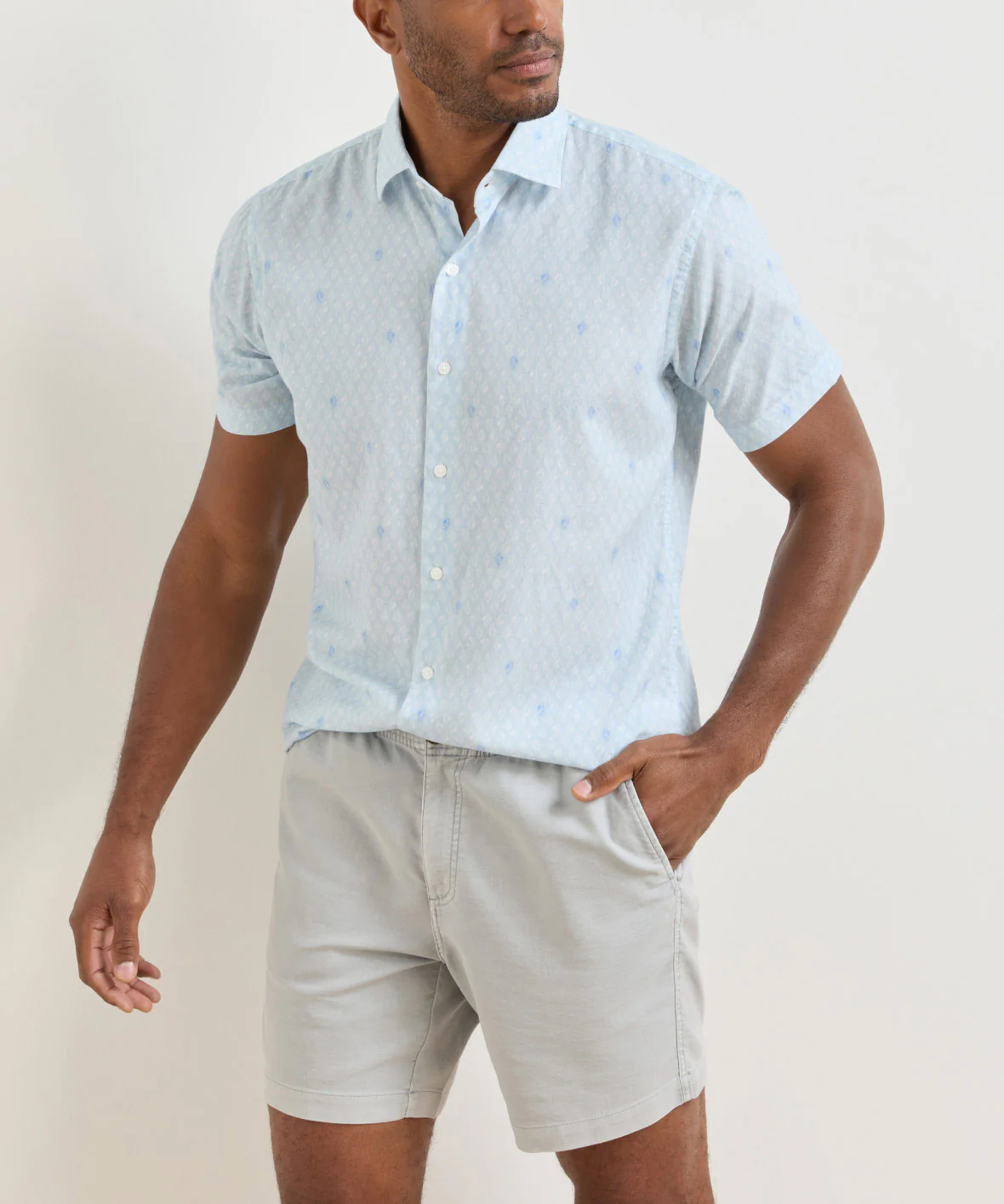 Peter Millar White Haven Short Sleeve Sport Shirt - Image 2