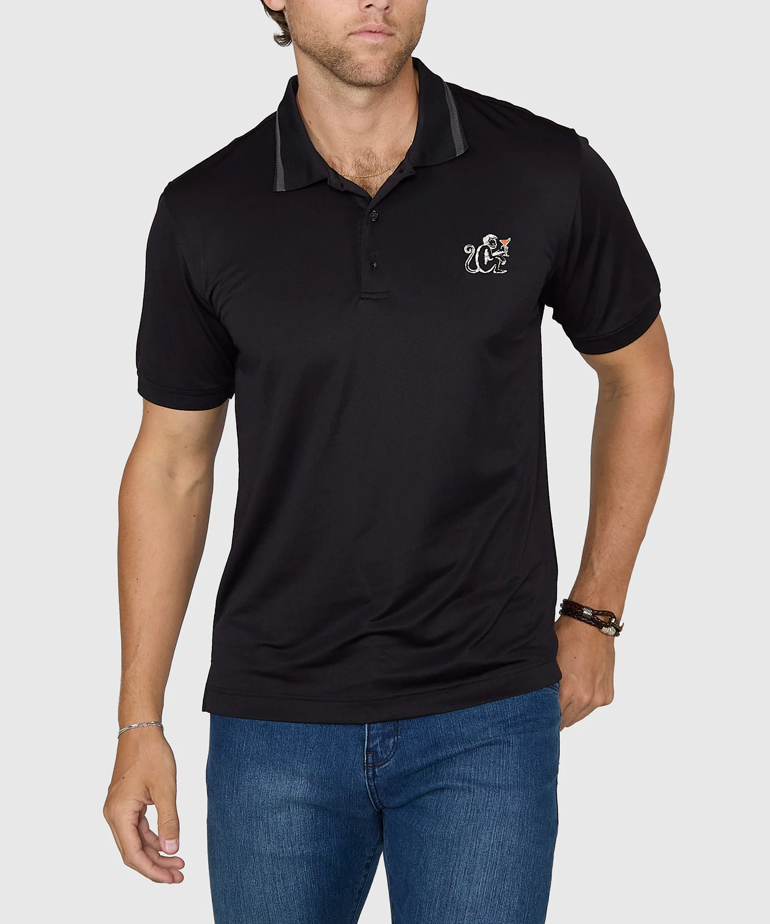 Robert Graham Short Sleeve Monkey Business Polo - Image 2