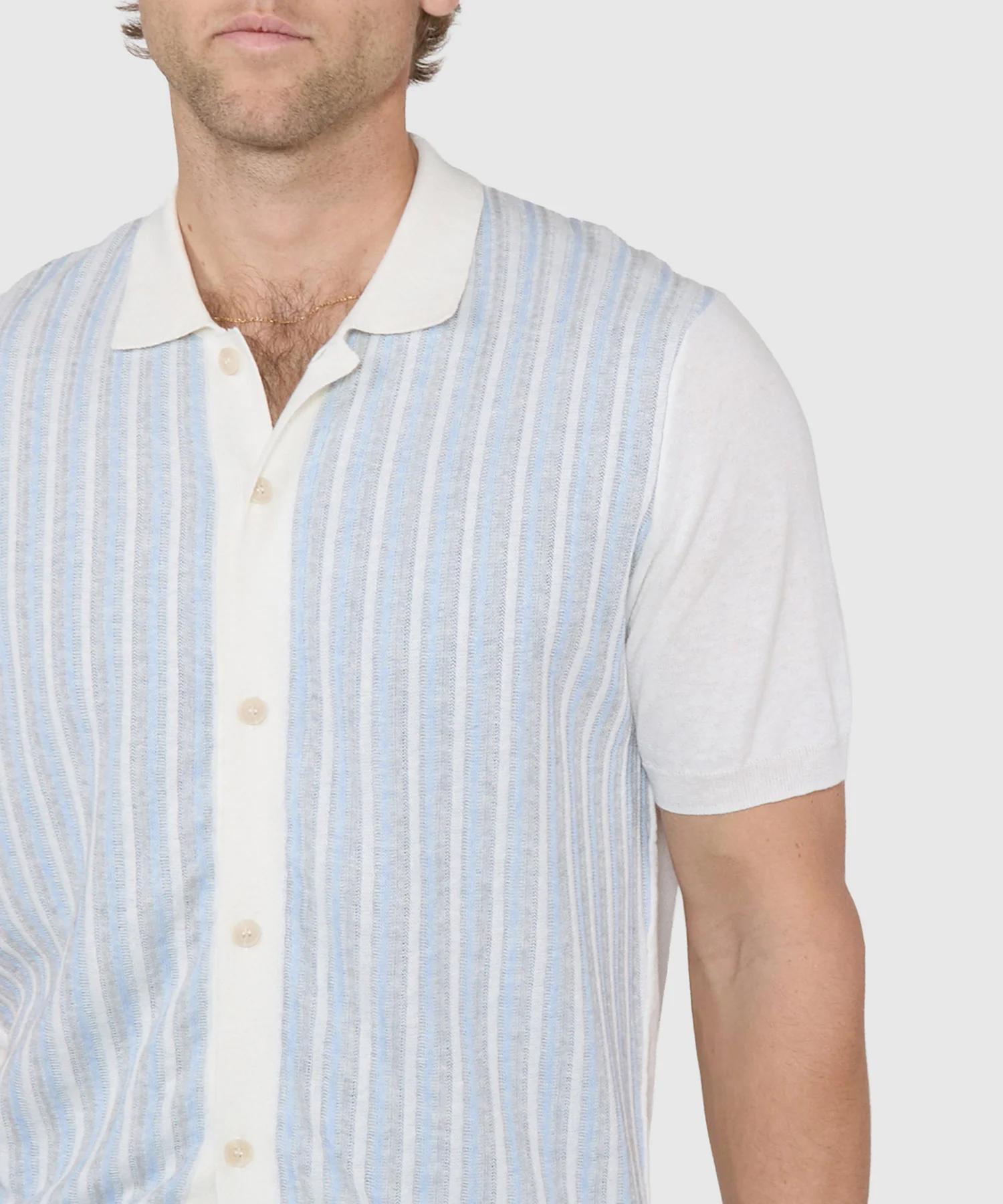 Westport Black Short Sleeve Cornell Button Front Polo - Image 3