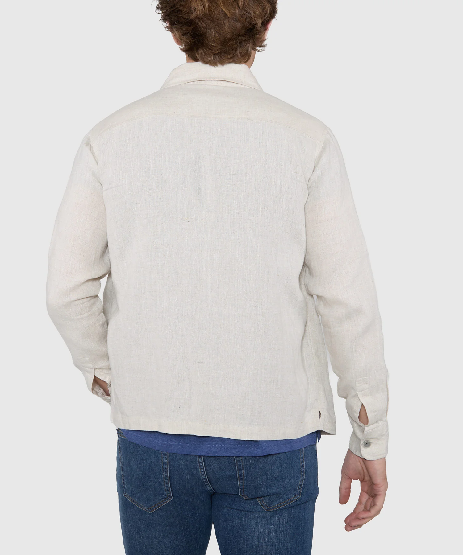Westport Black Long Sleeve Boardwalk Linen Overshirt - Image 9