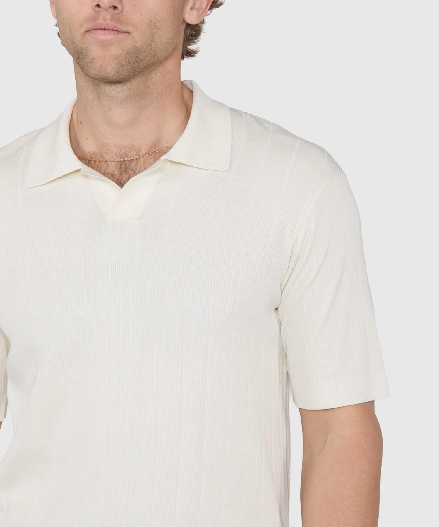 Westport Black Short Sleeve Portofino Johnny Collar Polo - Image 10