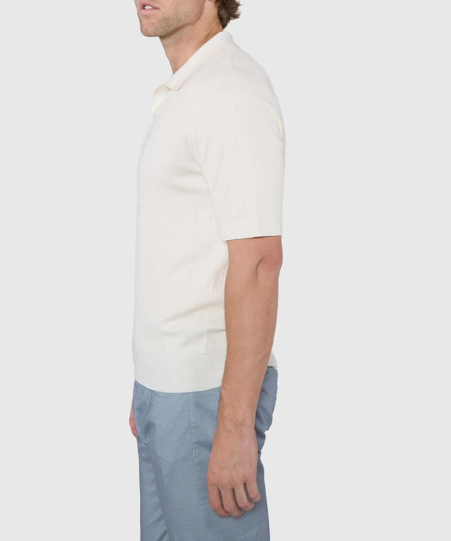 Westport Black Short Sleeve Portofino Johnny Collar Polo - Image 12