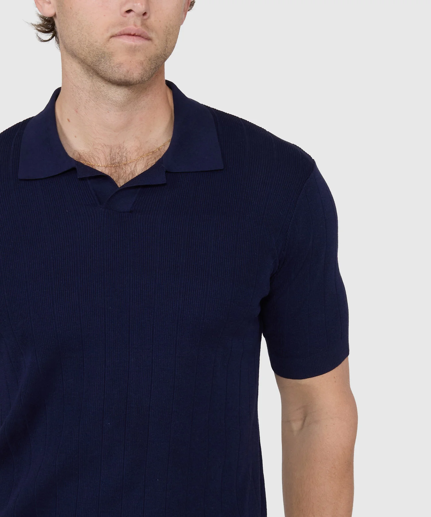 Westport Black Short Sleeve Portofino Johnny Collar Polo - Image 14