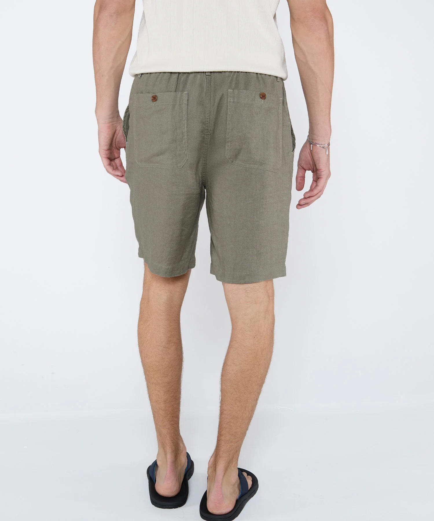 Westport Black Southport Linen Shorts - Image 17