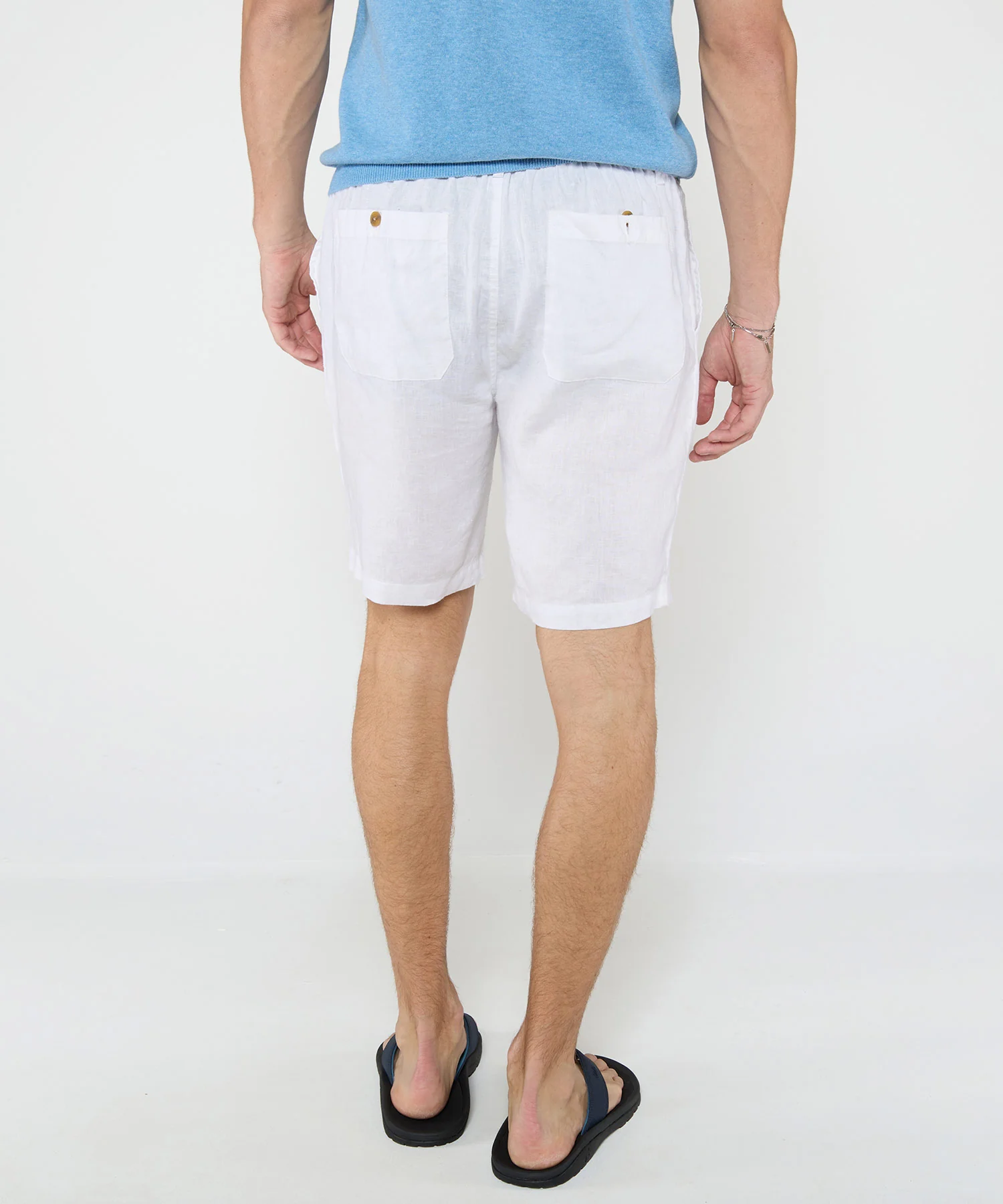 Westport Black Southport Linen Shorts - Image 22