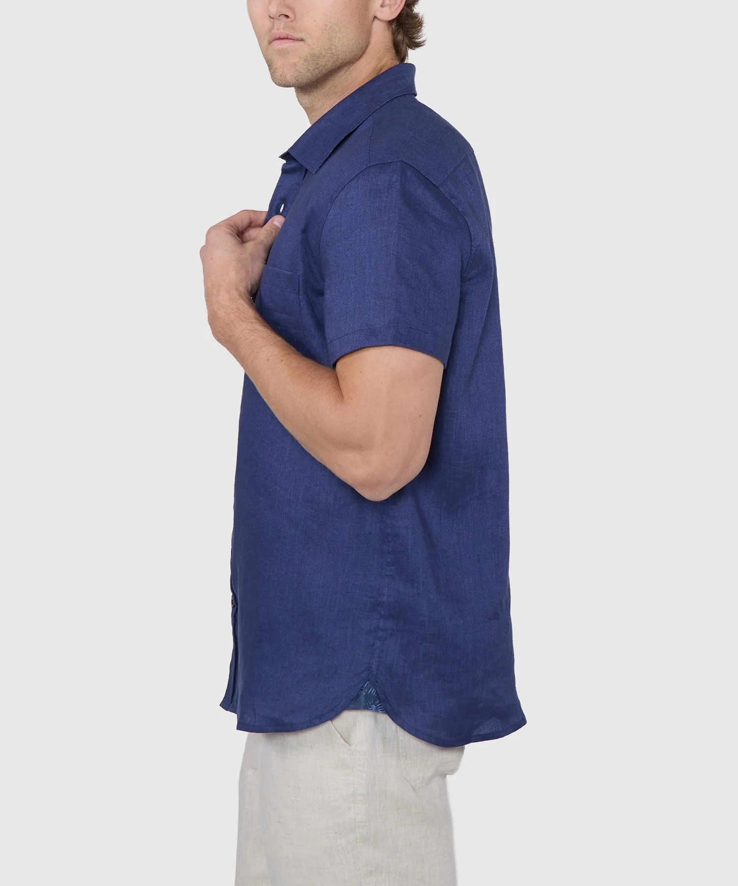 Westport Black Southport Short Sleeve Linen Shirt - Image 10