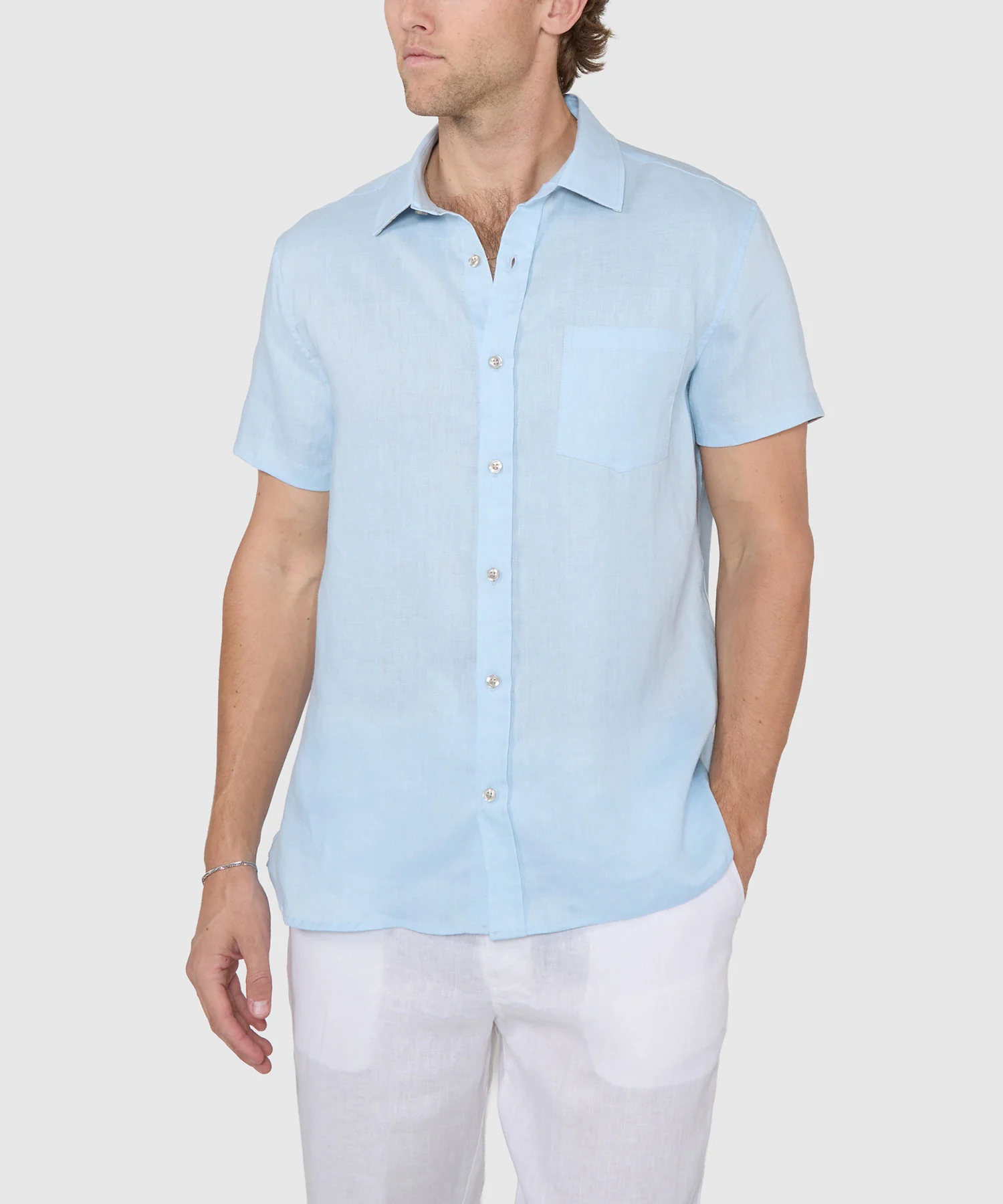 Westport Black Southport Short Sleeve Linen Shirt - Image 12