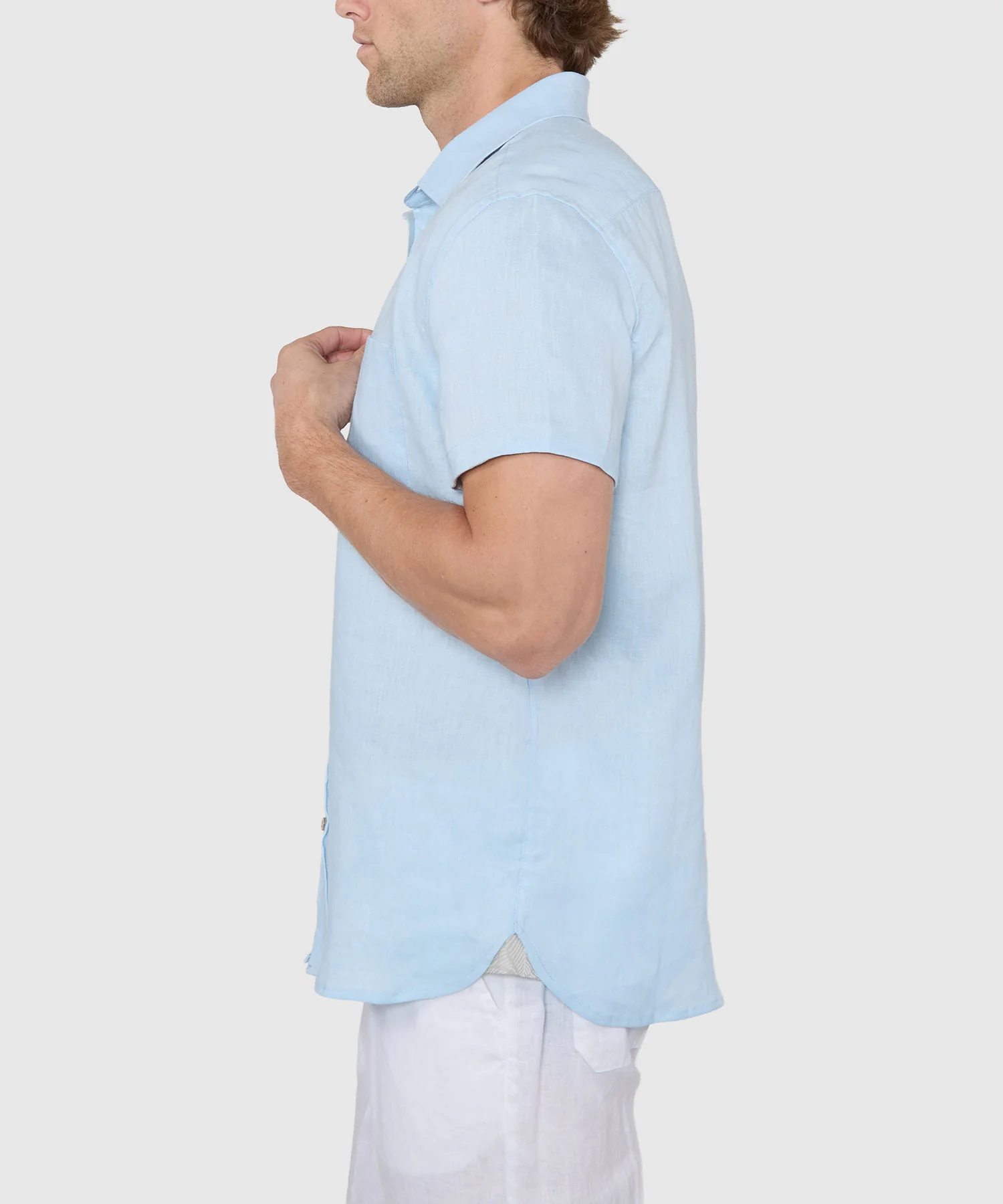 Westport Black Southport Short Sleeve Linen Shirt - Image 15
