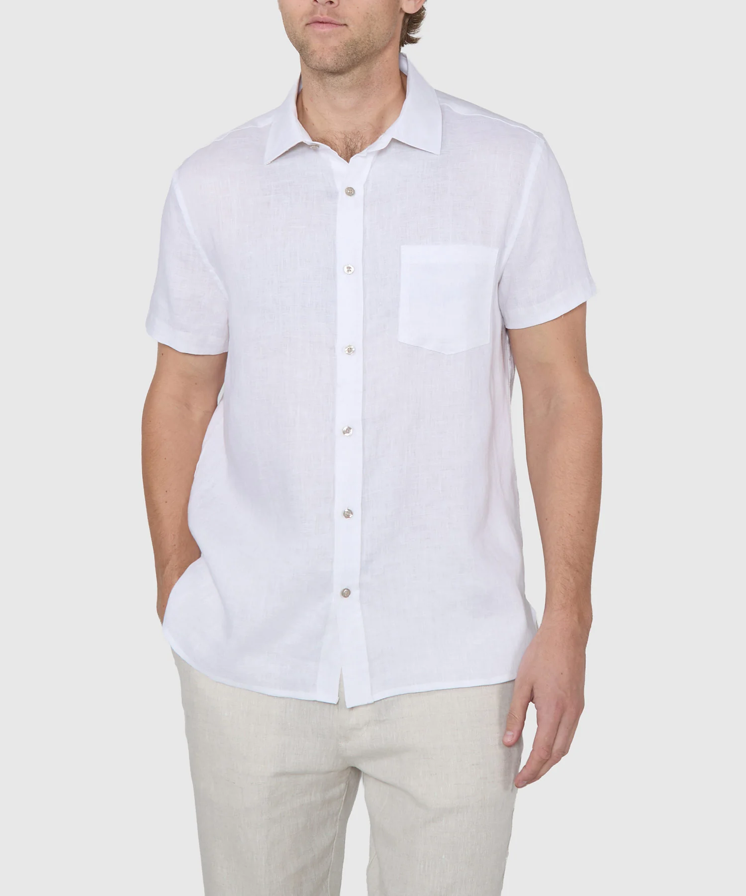 Westport Black Southport Short Sleeve Linen Shirt - Image 17