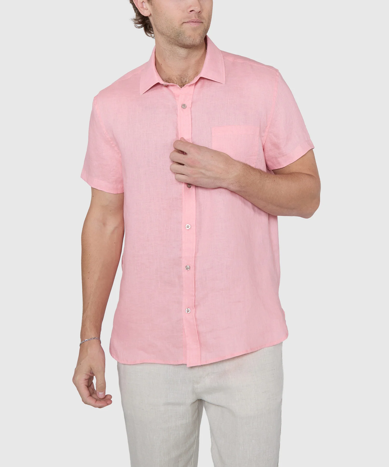 Westport Black Southport Short Sleeve Linen Shirt - Image 2