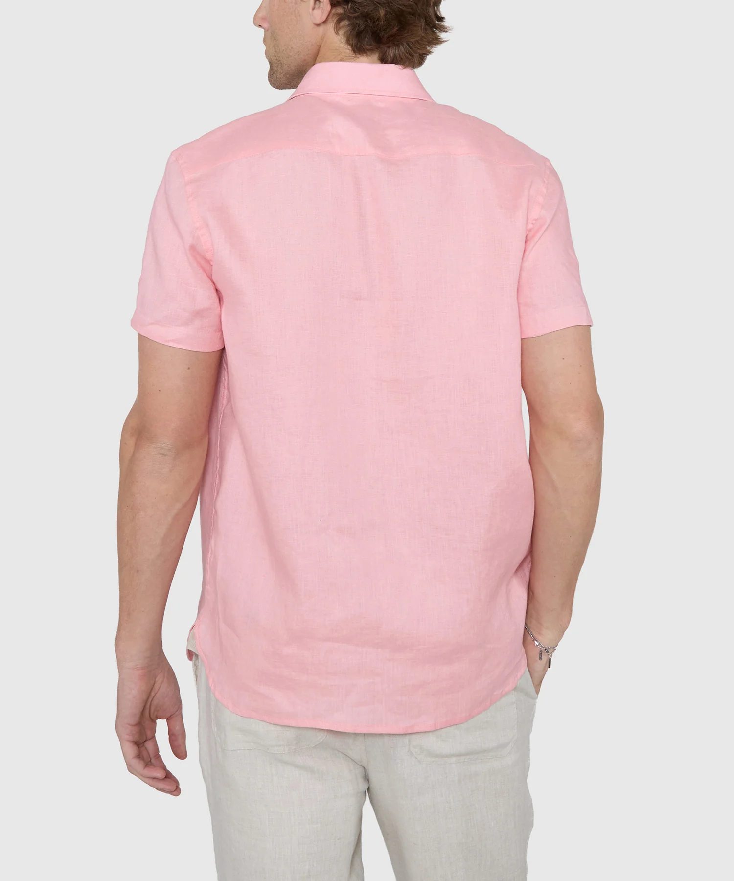 Westport Black Southport Short Sleeve Linen Shirt - Image 4