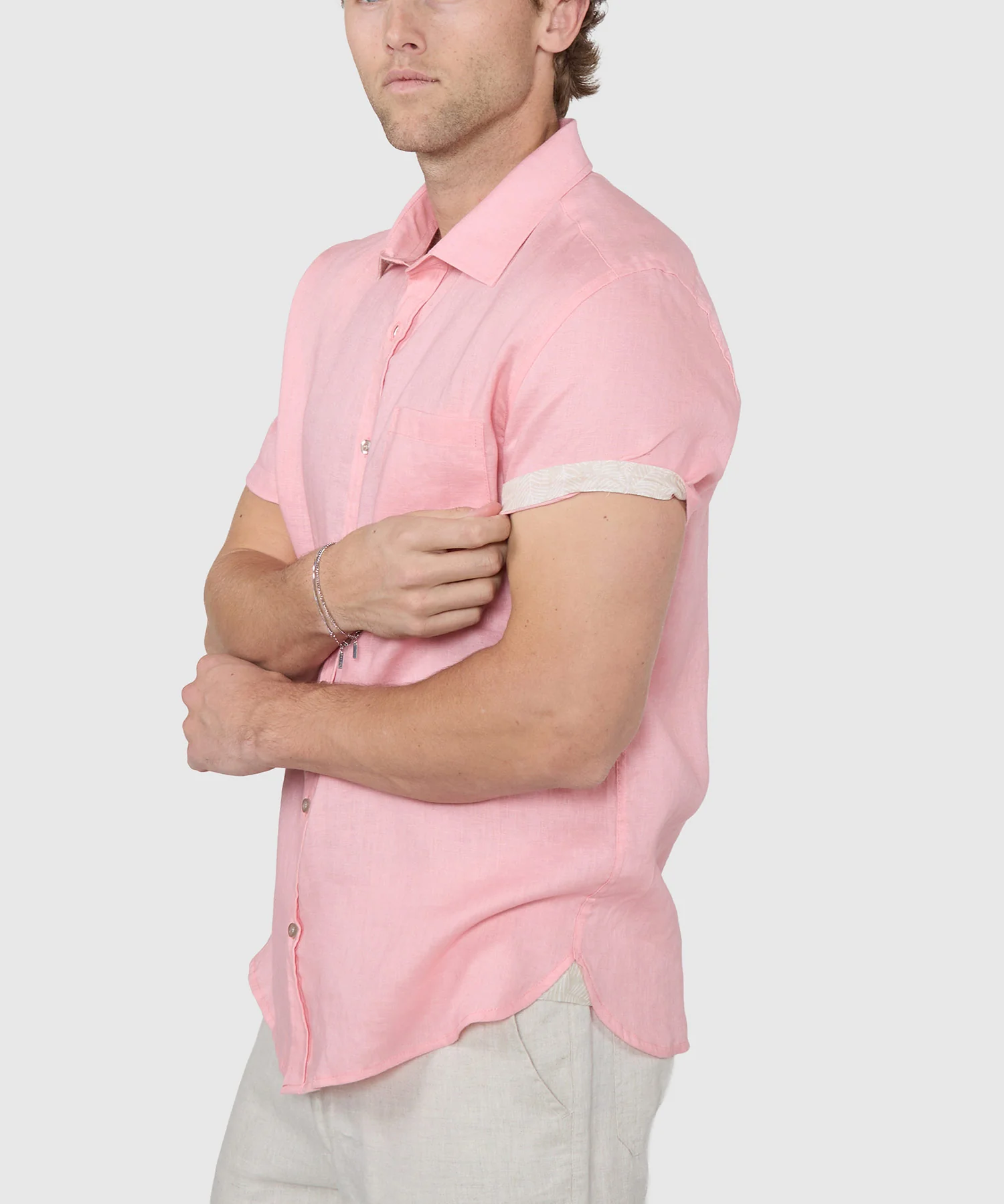 Westport Black Southport Short Sleeve Linen Shirt - Image 5