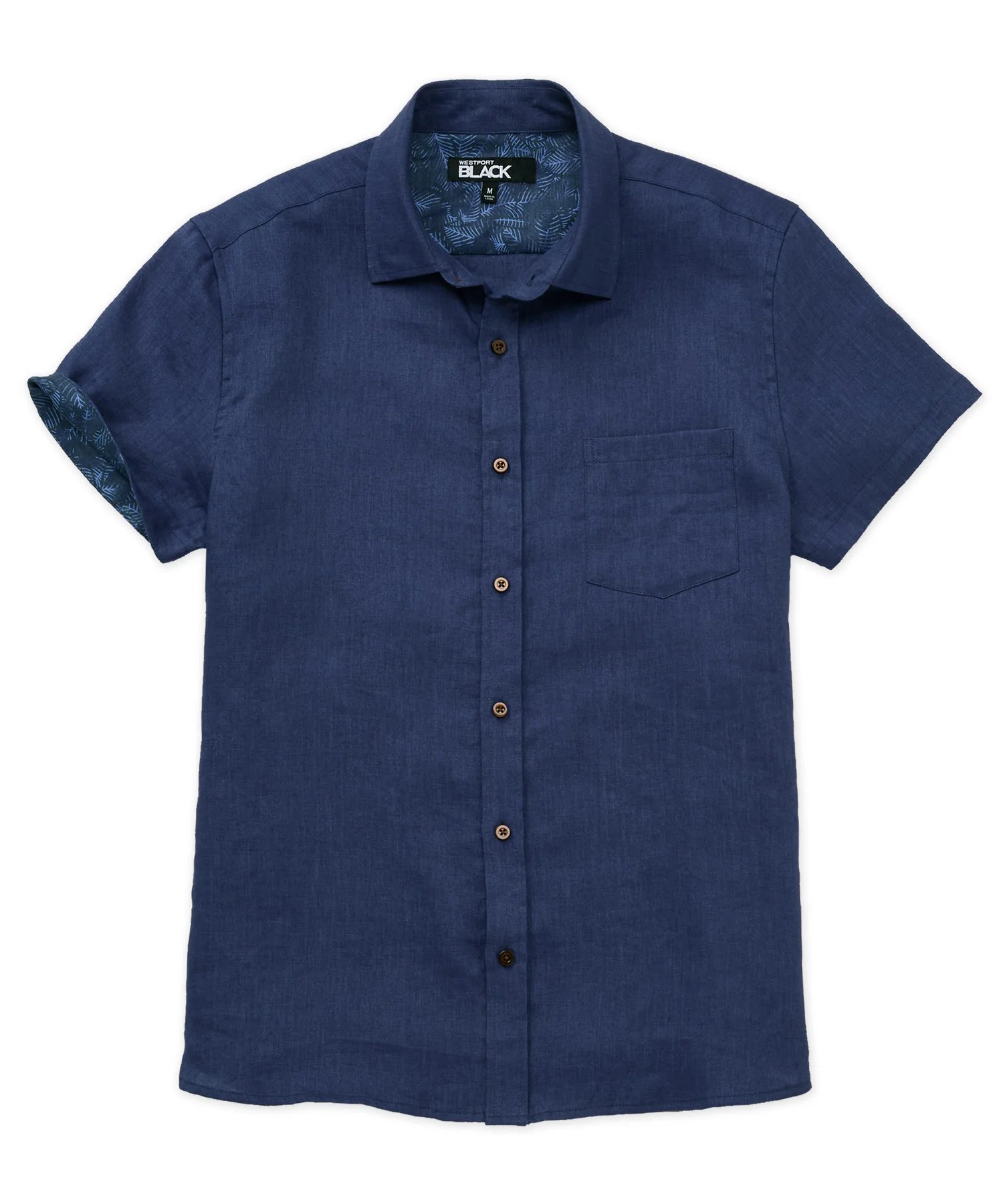 Westport Black Southport Short Sleeve Linen Shirt - Image 6