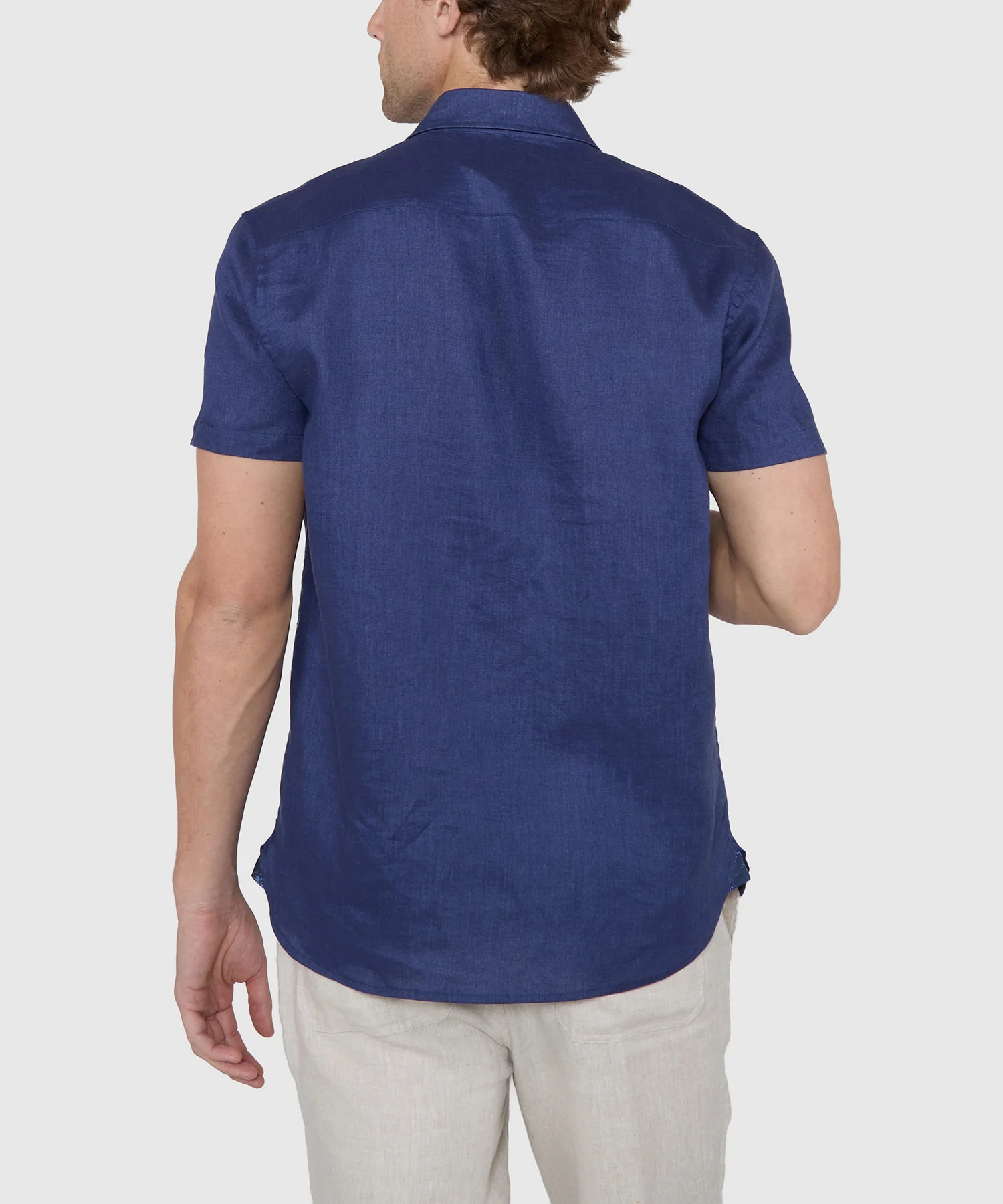 Westport Black Southport Short Sleeve Linen Shirt - Image 8