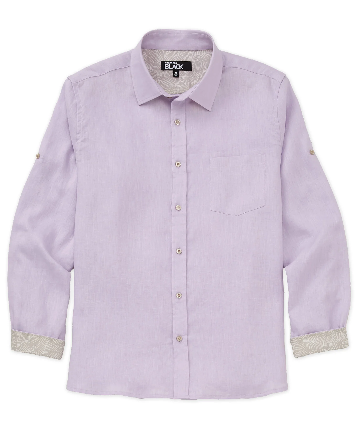 Westport Black Southport Long Sleeve Linen Shirt
