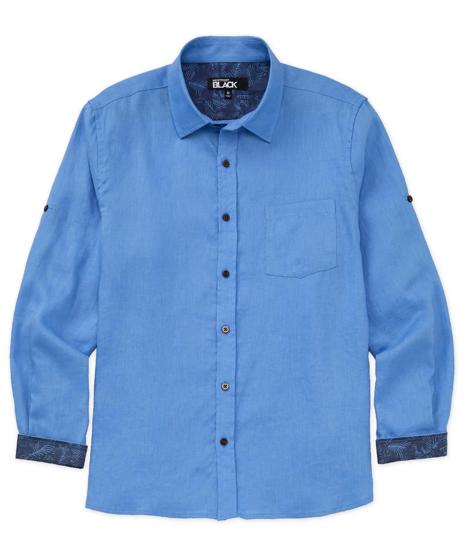 Westport Black Southport Long Sleeve Linen Shirt - Image 11