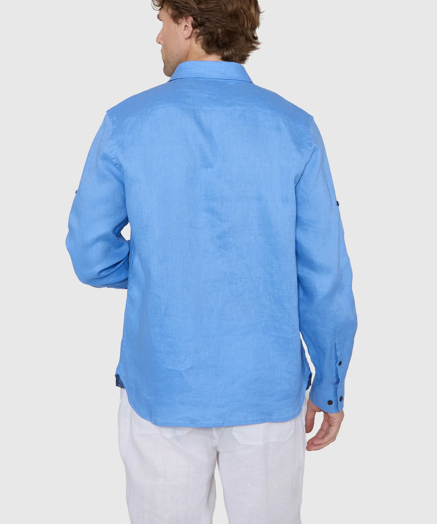 Westport Black Southport Long Sleeve Linen Shirt - Image 13