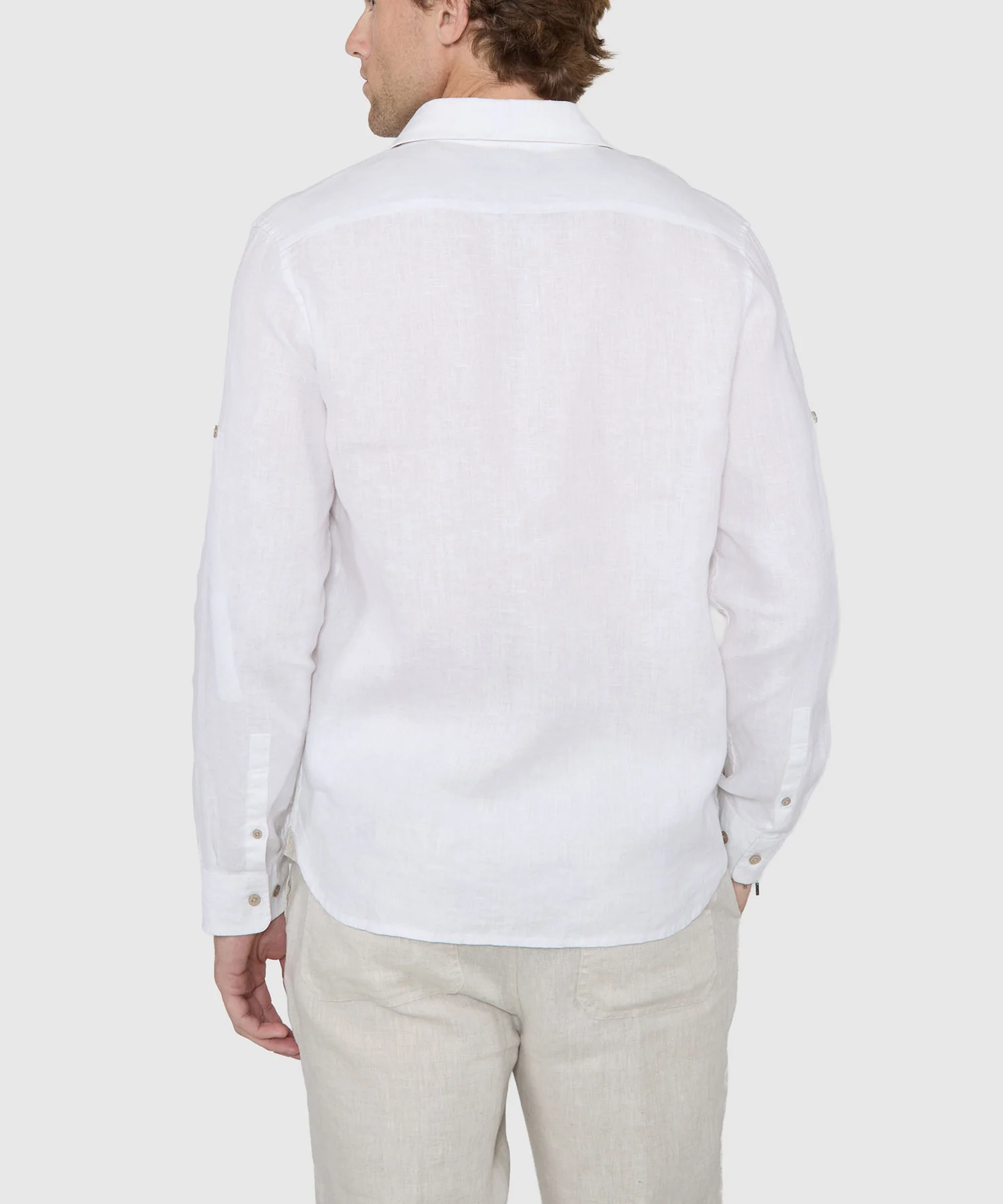 Westport Black Southport Long Sleeve Linen Shirt - Image 18