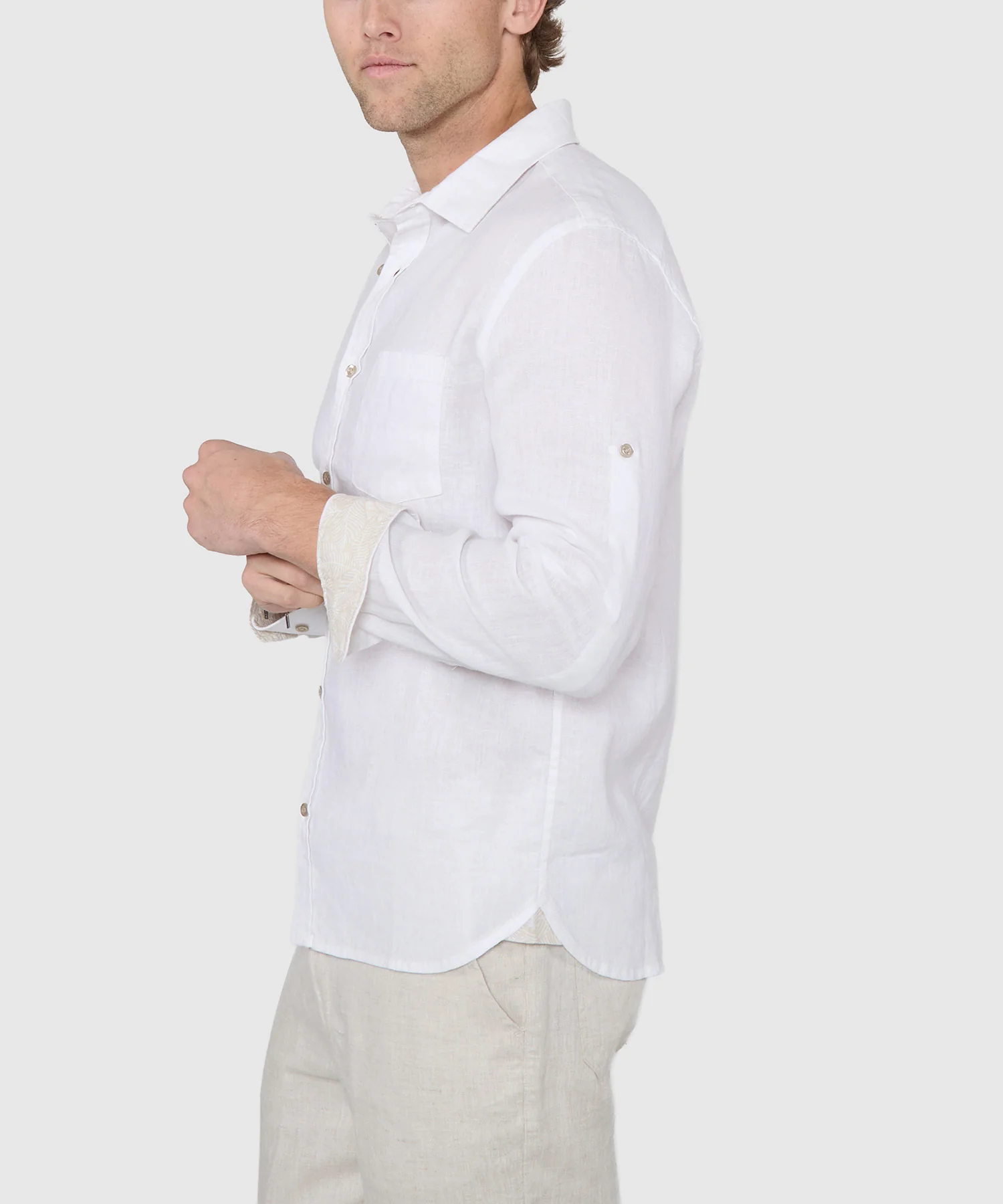 Westport Black Southport Long Sleeve Linen Shirt - Image 19