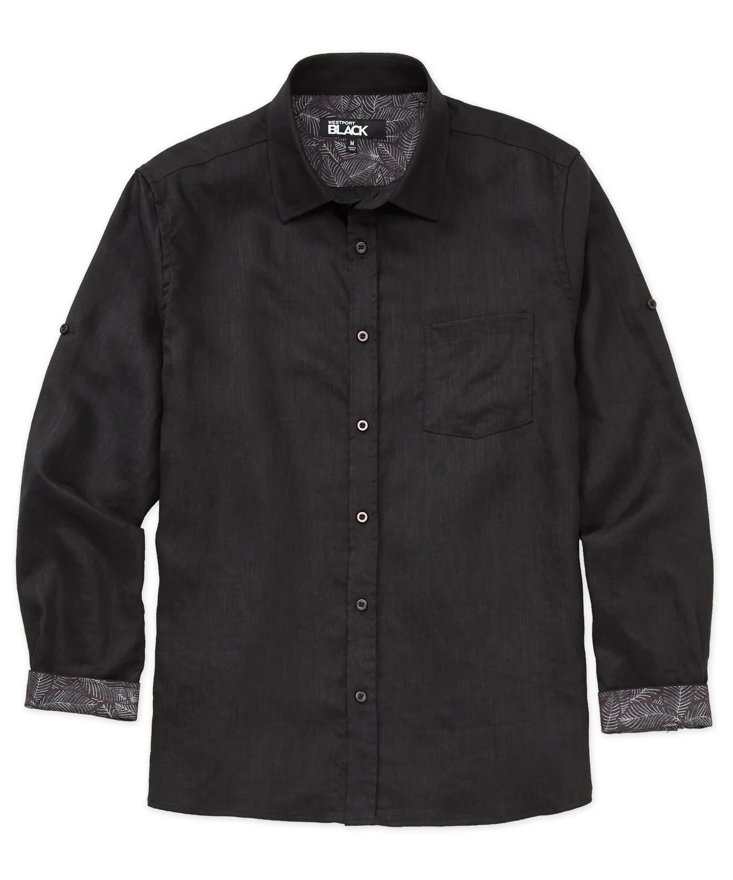 Westport Black Southport Long Sleeve Linen Shirt - Image 21