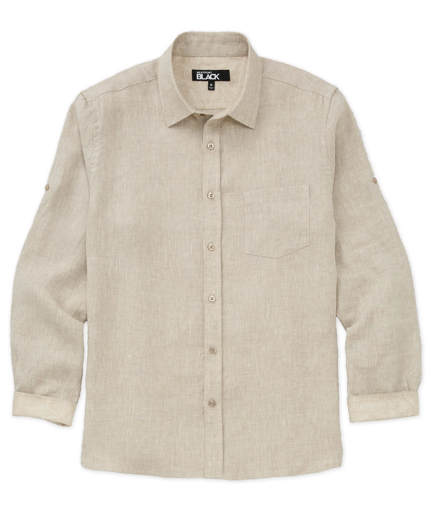 Westport Black Southport Long Sleeve Linen Shirt - Image 6