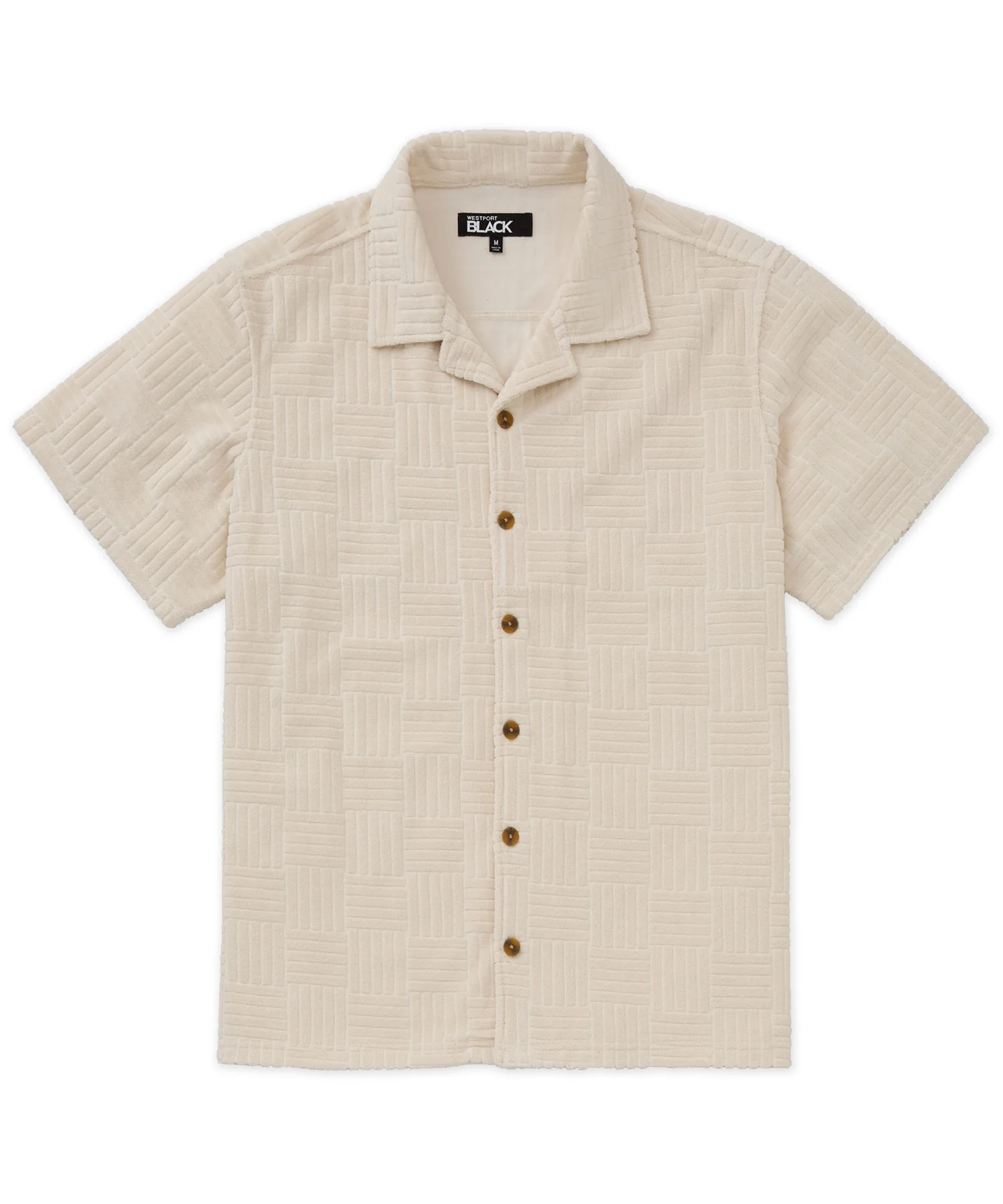 Westport Black Vienna Terry Cabana Shirt - Image 3