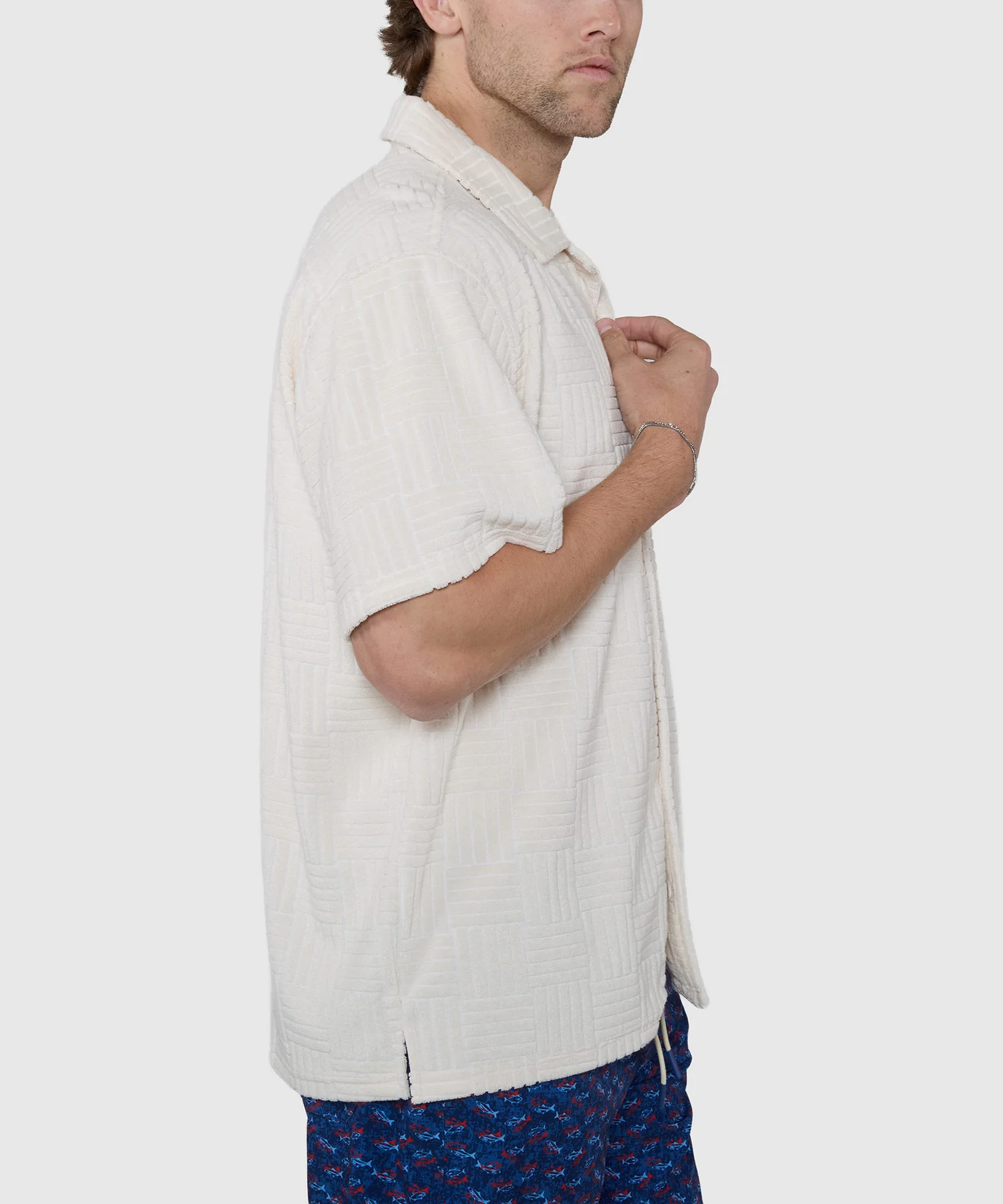 Westport Black Vienna Terry Cabana Shirt - Image 6