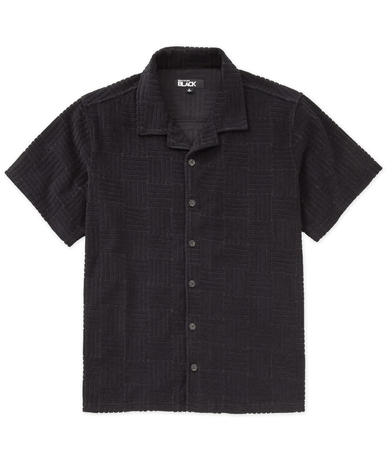 Westport Black Vienna Terry Cabana Shirt - Image 8