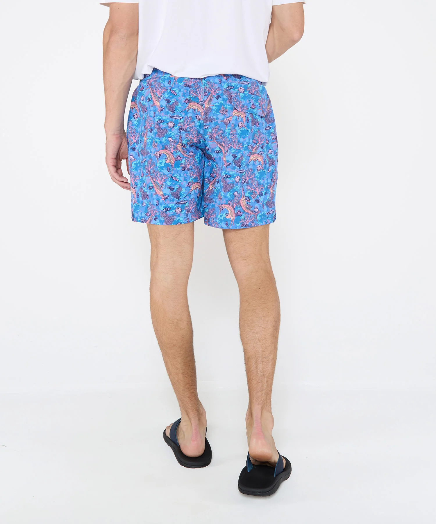 Westport Black Hampton Marlin Print Swim Shorts - Image 5