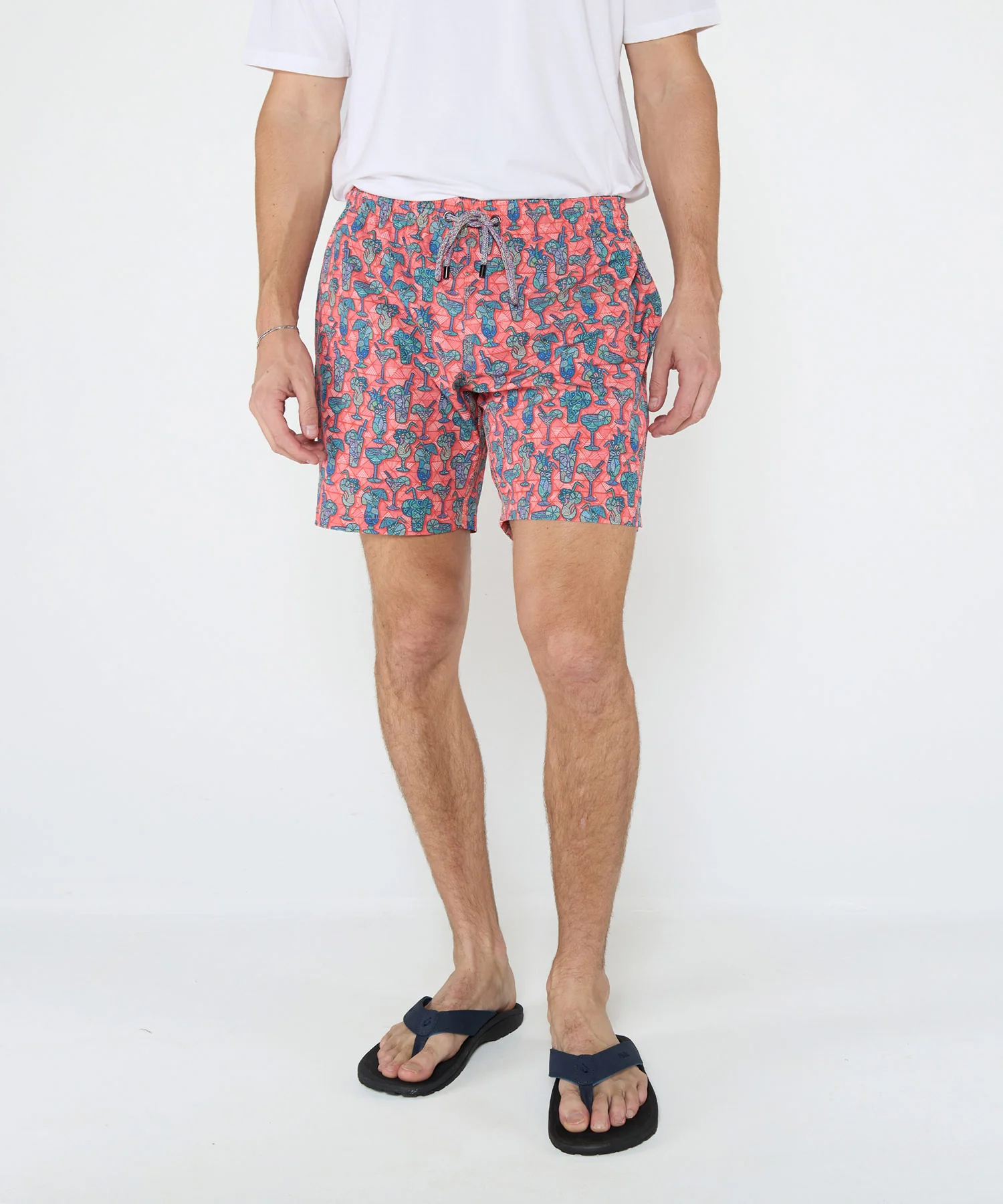 Westport Black Hampton Cocktail Print Swim Shorts - Image 3