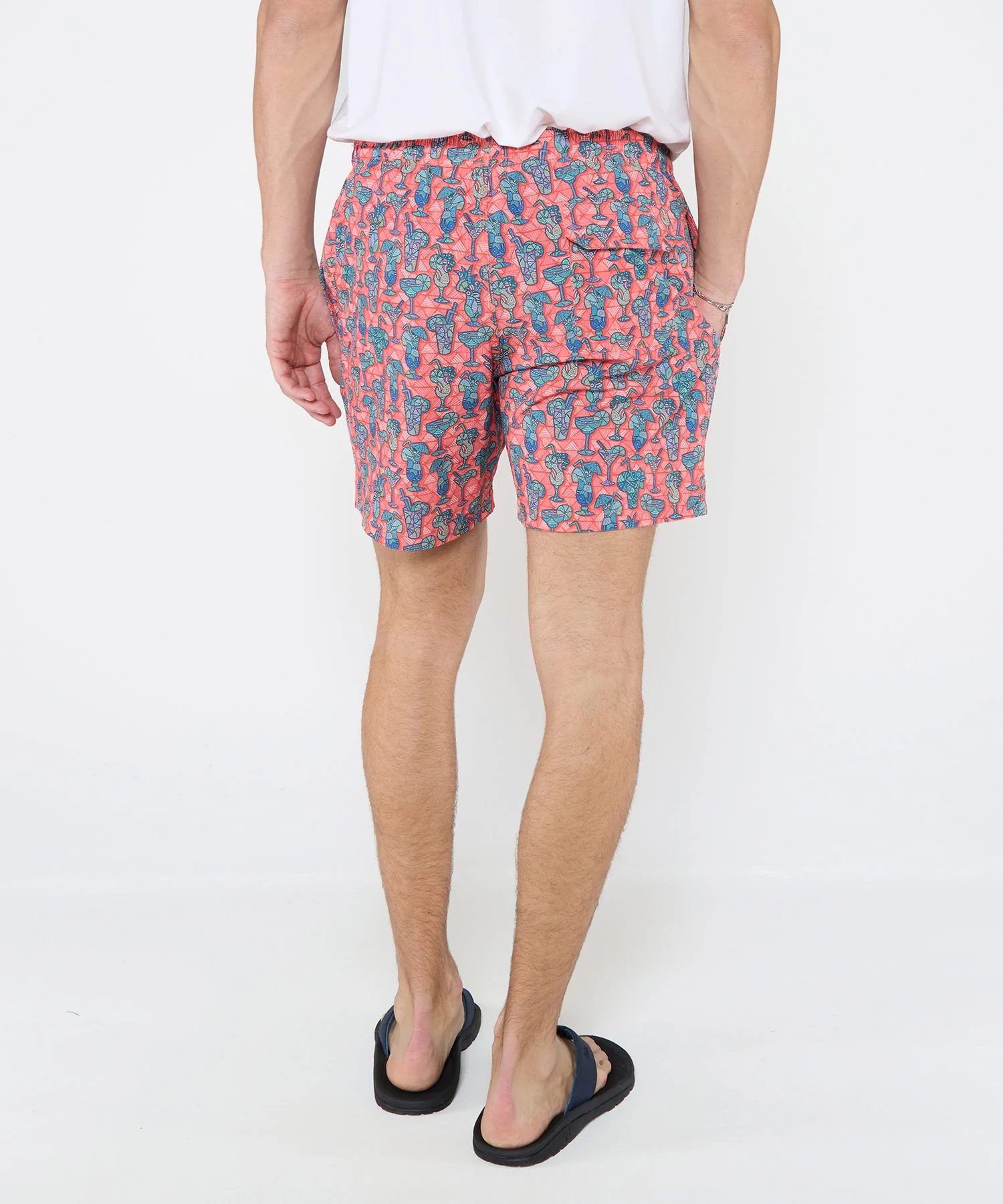 Westport Black Hampton Cocktail Print Swim Shorts - Image 5