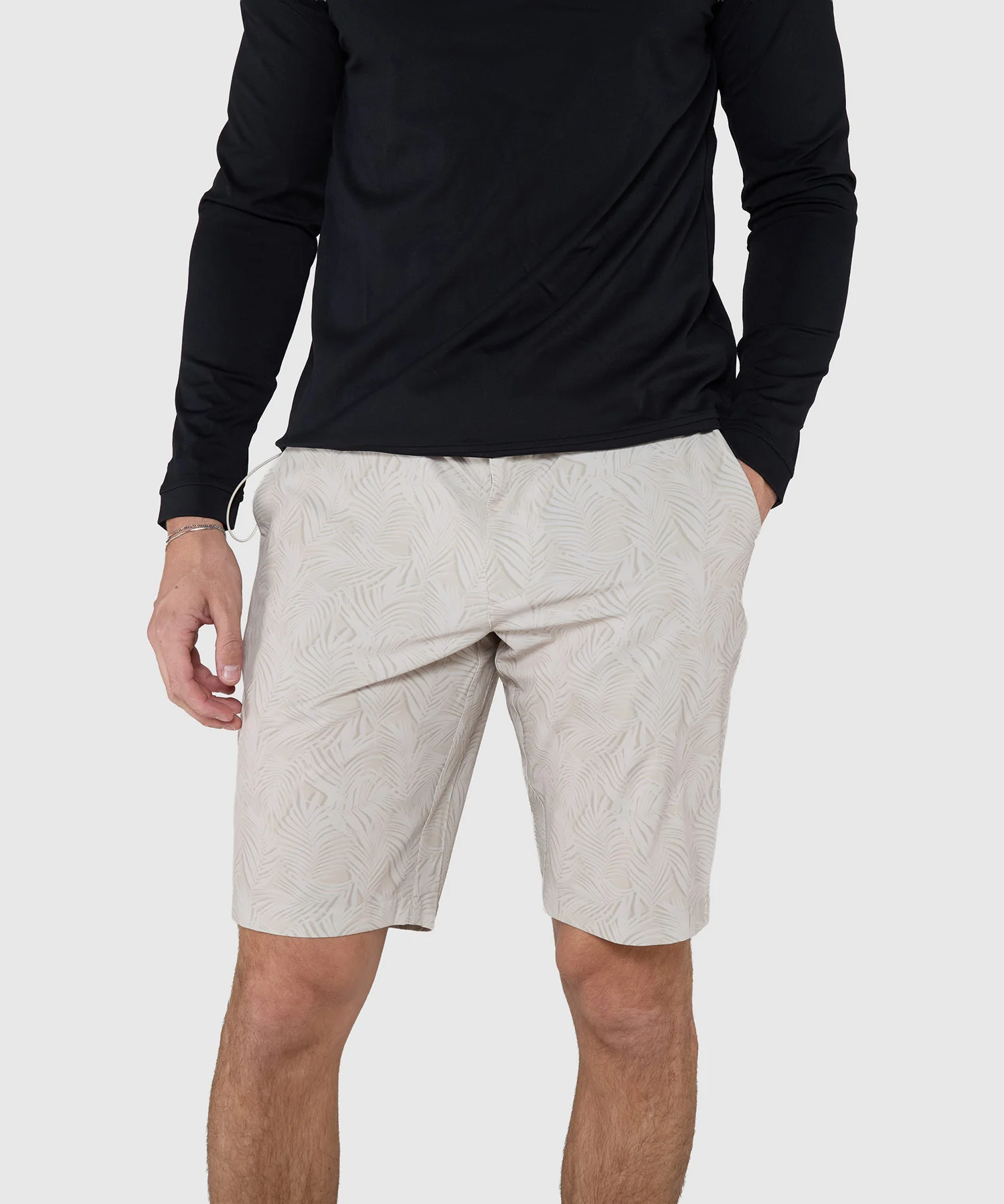 Westport Lifestyle Country Club II Palm Print Hybrid Shorts - Image 4