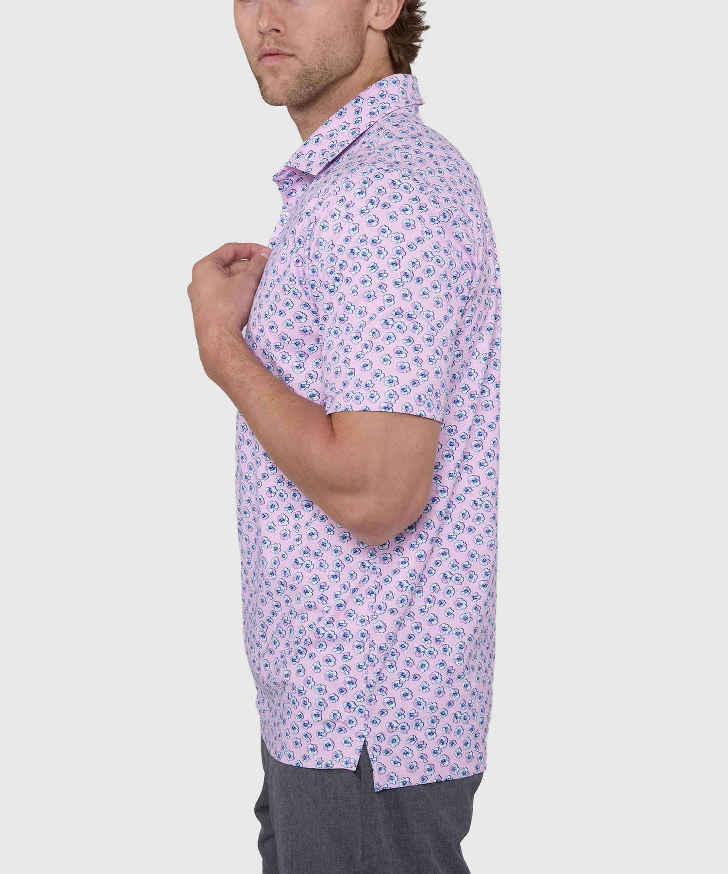 Westport Lifestyle Short Sleeve Blossom Print Performance Polo - Image 4