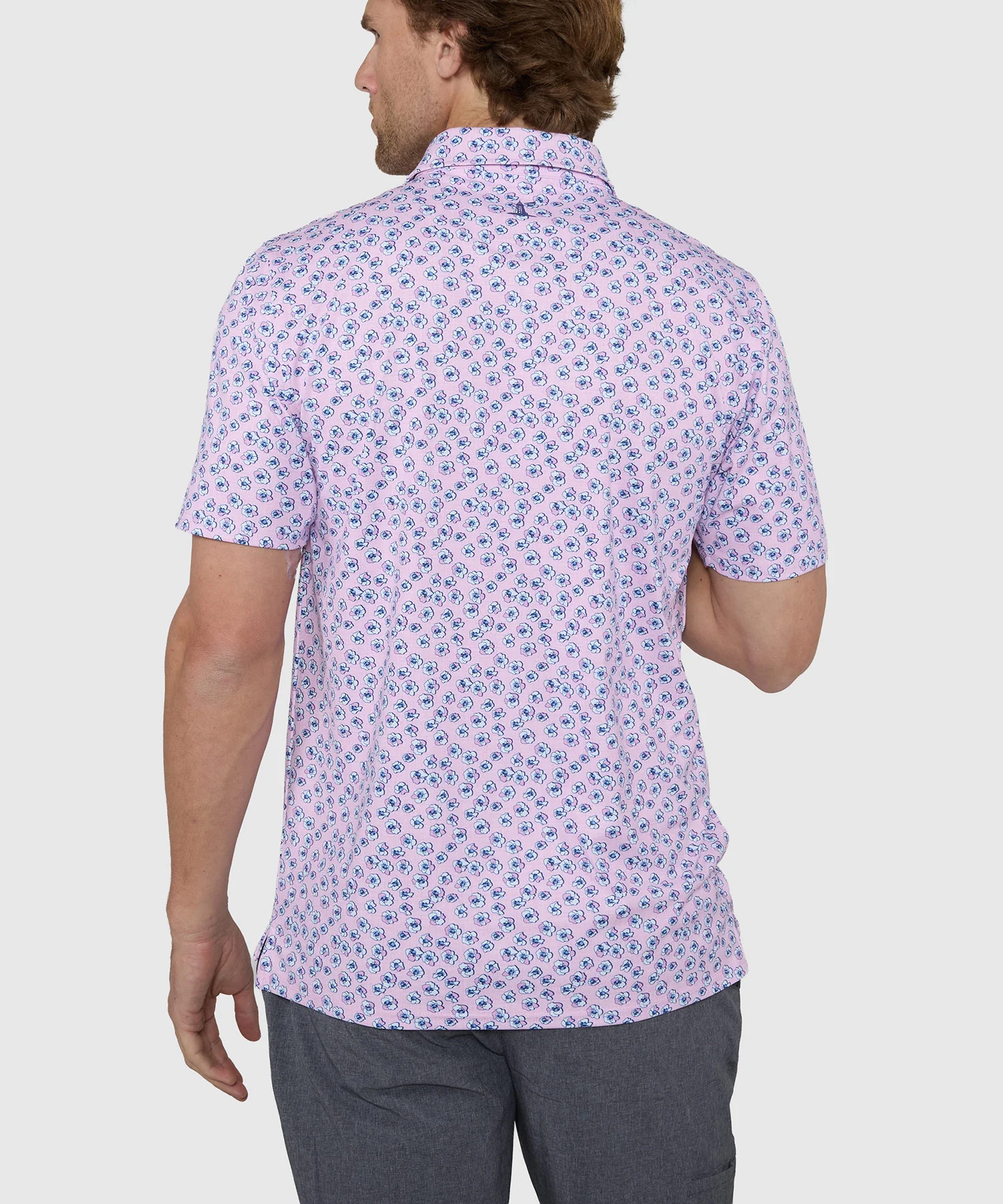 Westport Lifestyle Short Sleeve Blossom Print Performance Polo - Image 5