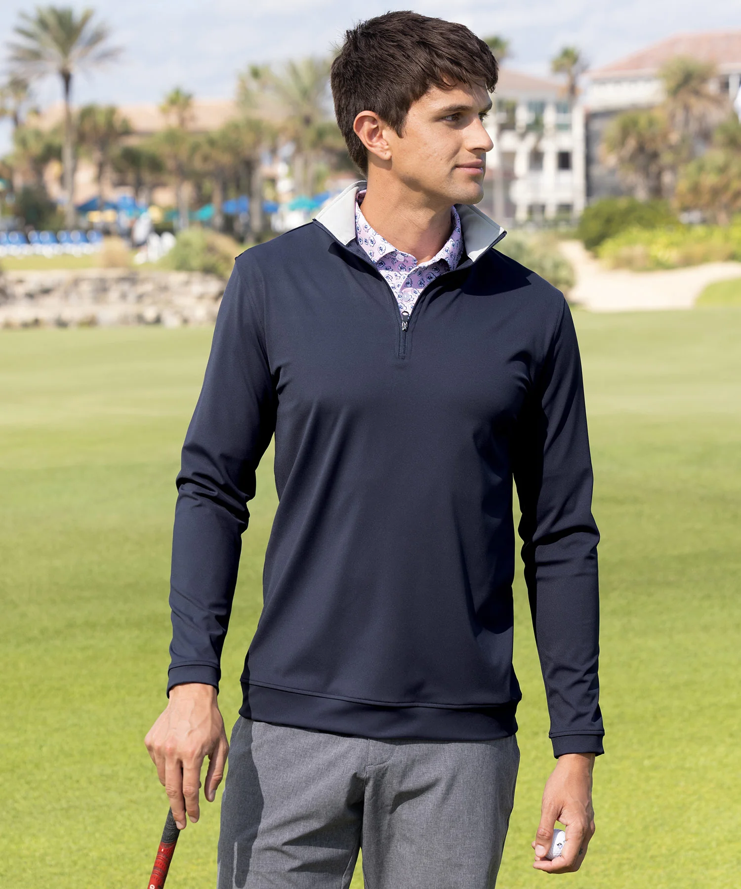 Westport Lifestyle Links Quarter-Zip Pullover - Image 2
