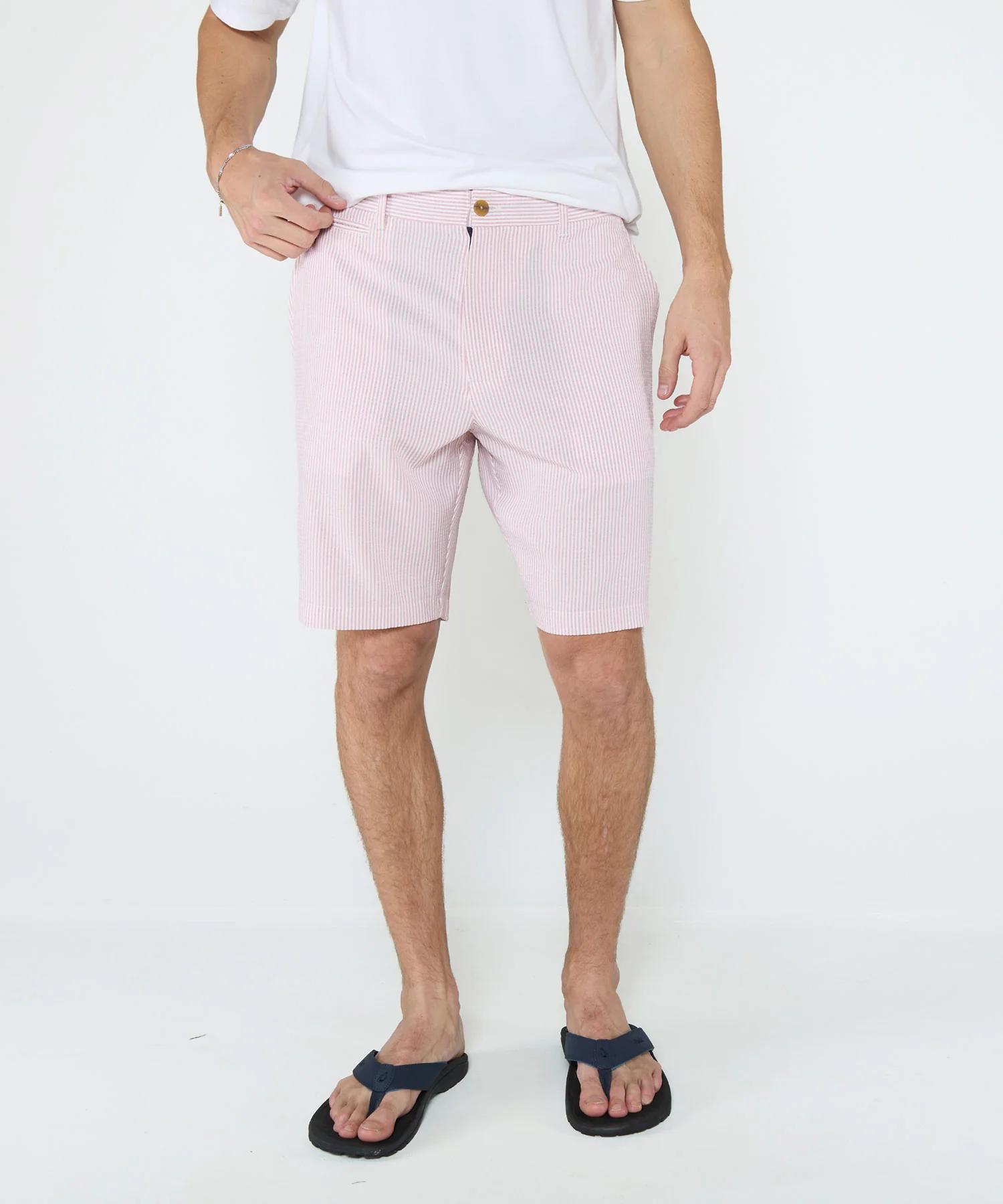 Westport Lifestyle Mystic Flat Front Seersucker Shorts - Image 5