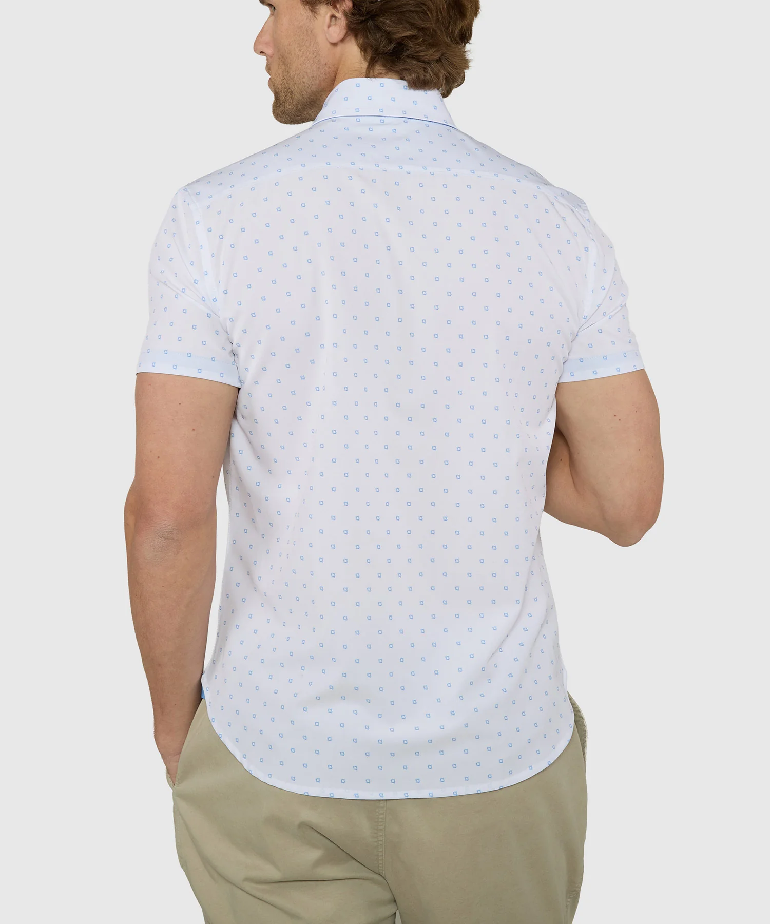 Westport Lifestyle Dice Print Performance Stretch Sport Shirt - Image 5