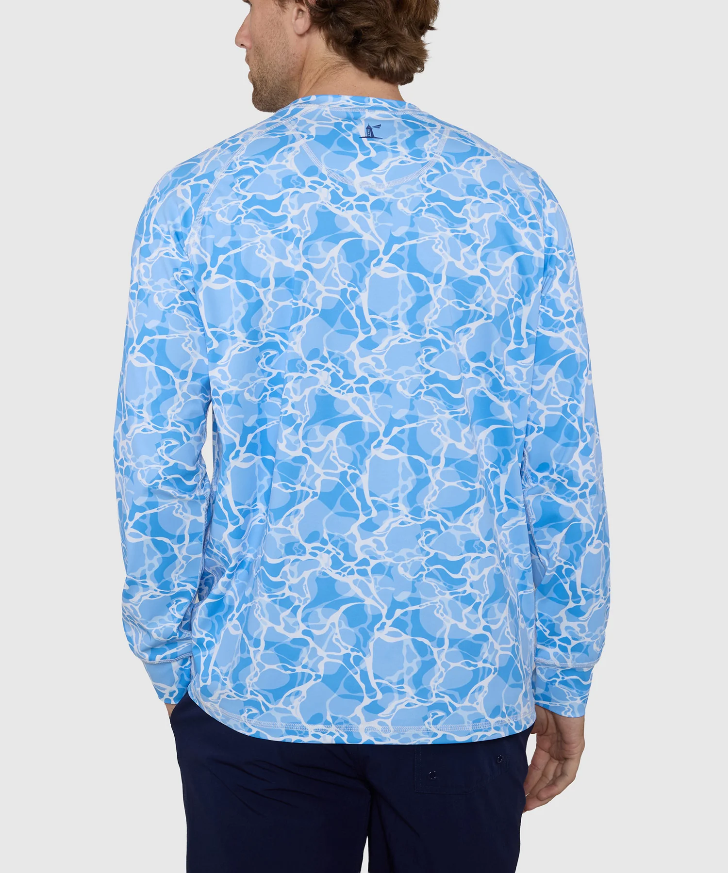 Westport Lifestyle Seaside Water Print Long Sleeve Rash Guard - Image 4
