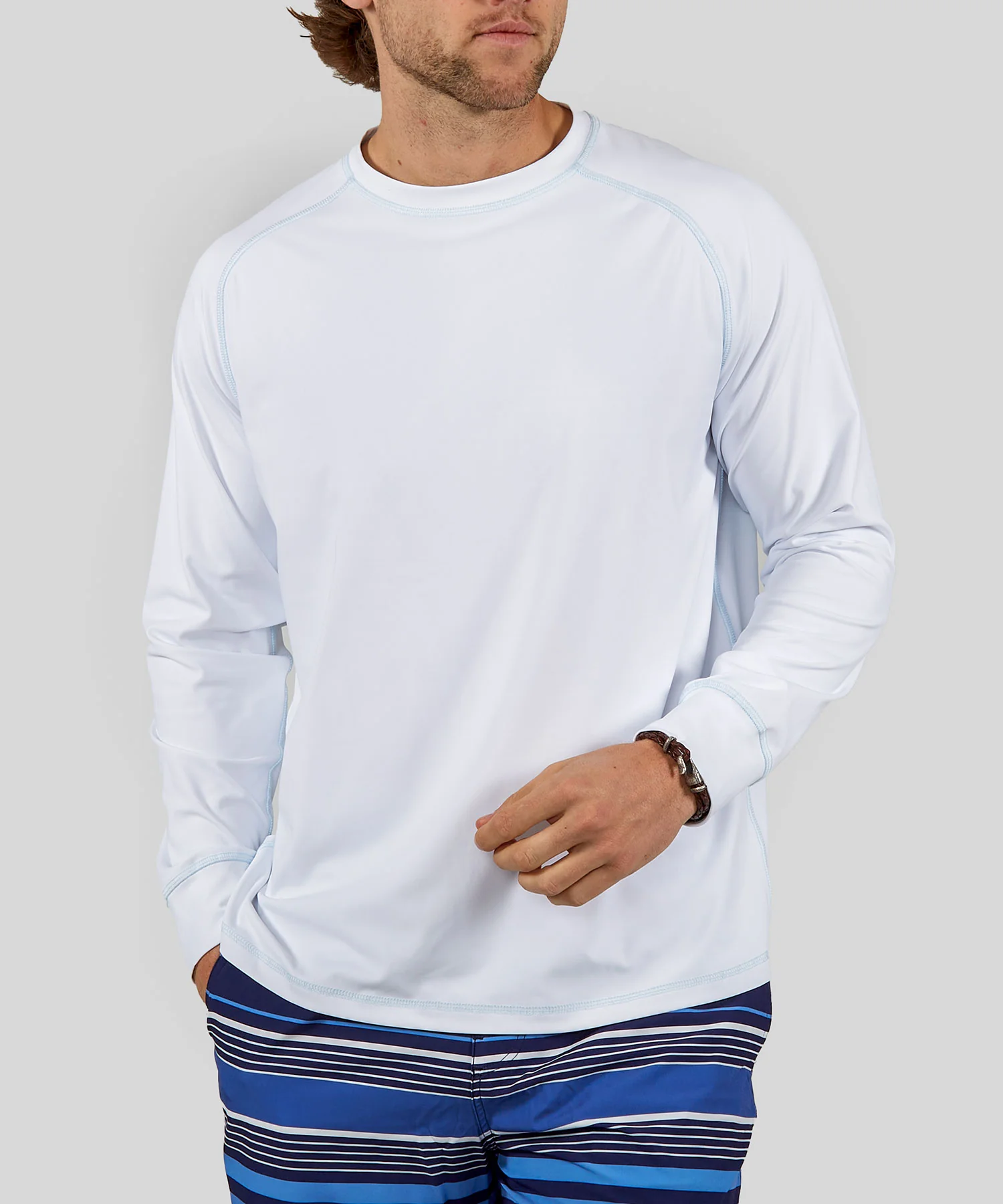 Westport Lifestyle Seaside Long Sleeve UPF 30 Rash Guard Shirt - Image 6