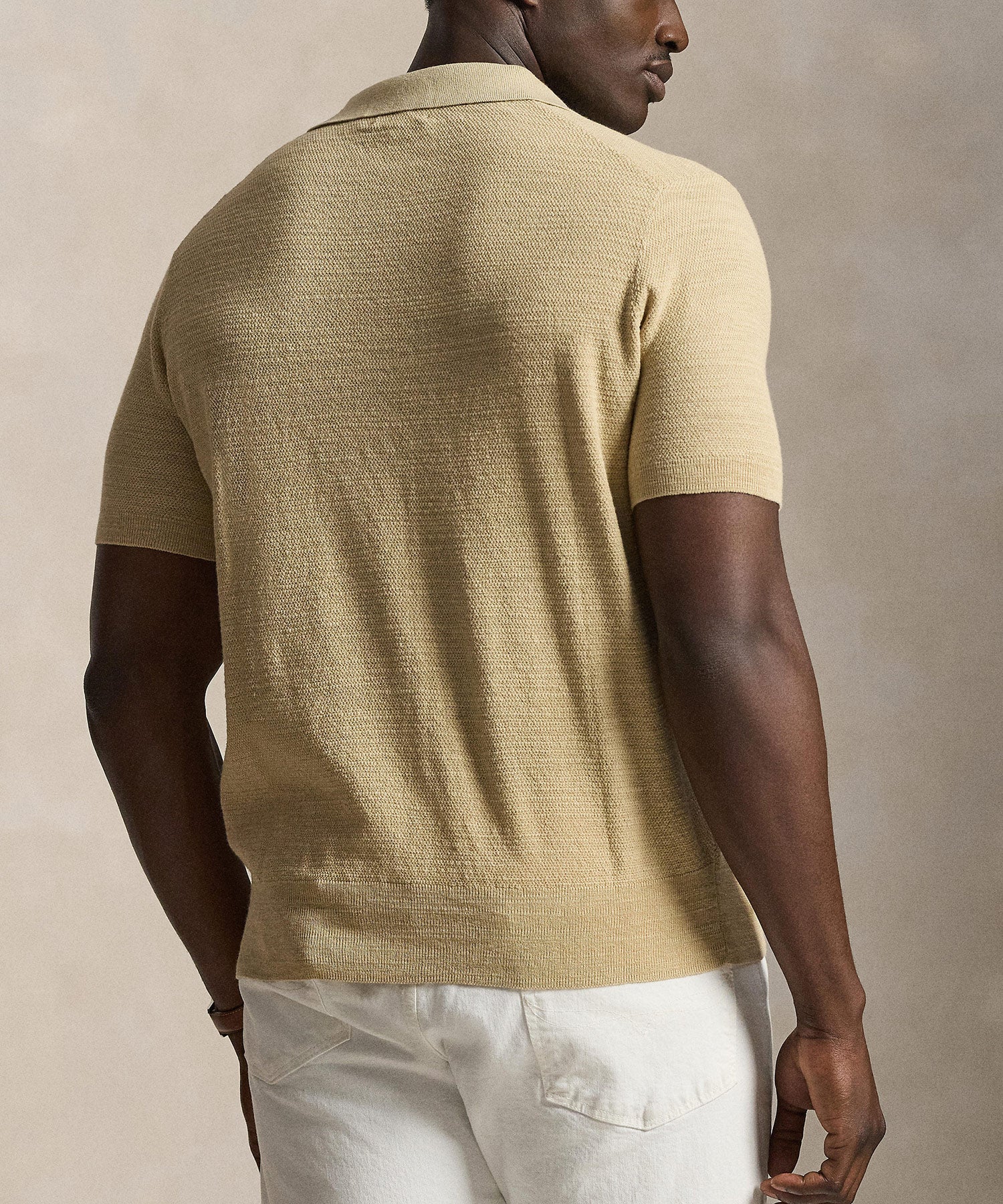 Polo Ralph Lauren Short Sleeve Cotton Linen Polo Sweater - Image 11