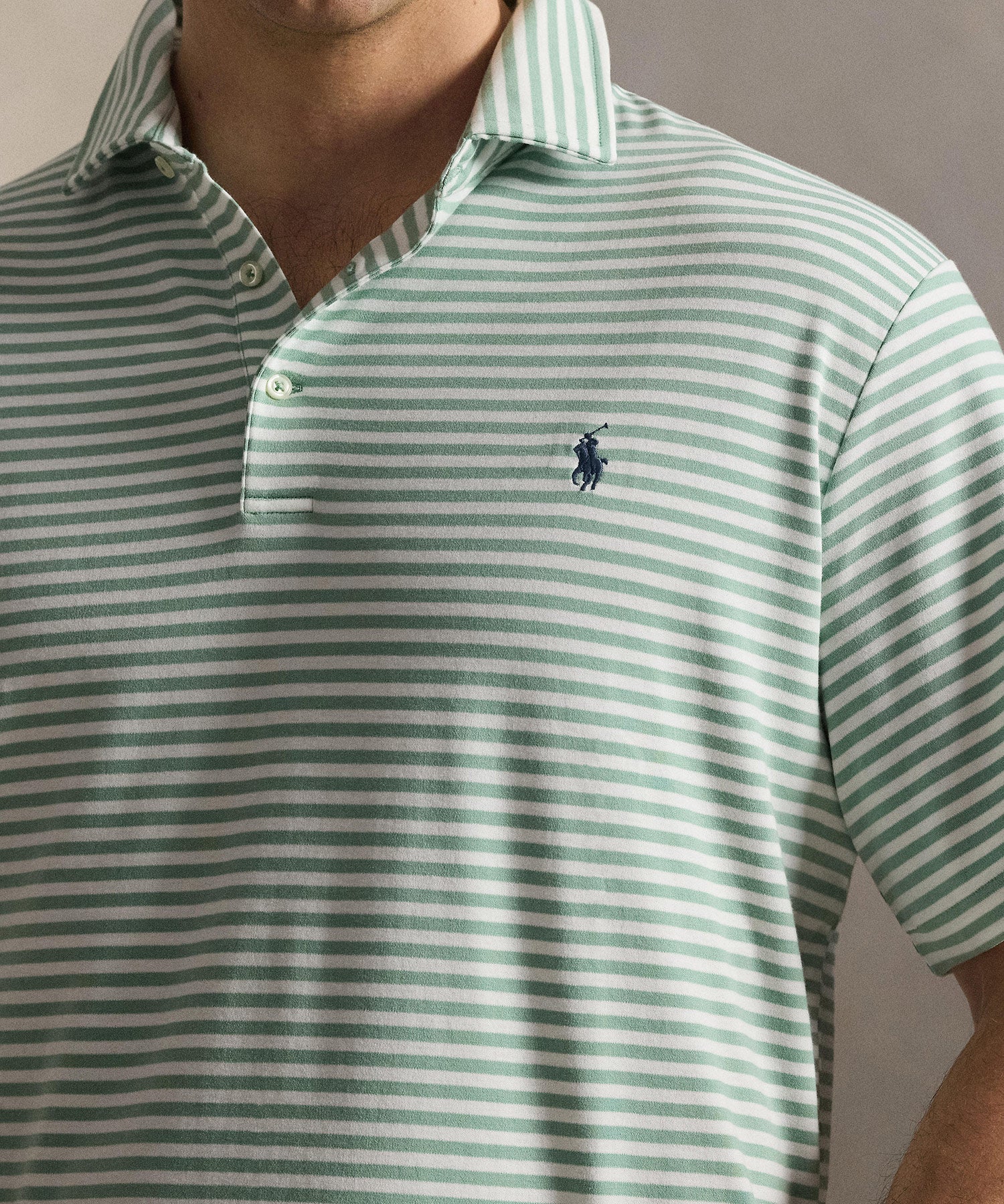 Polo Ralph Lauren Short Sleeve Soft Touch Cotton Stripe Polo - Image 3