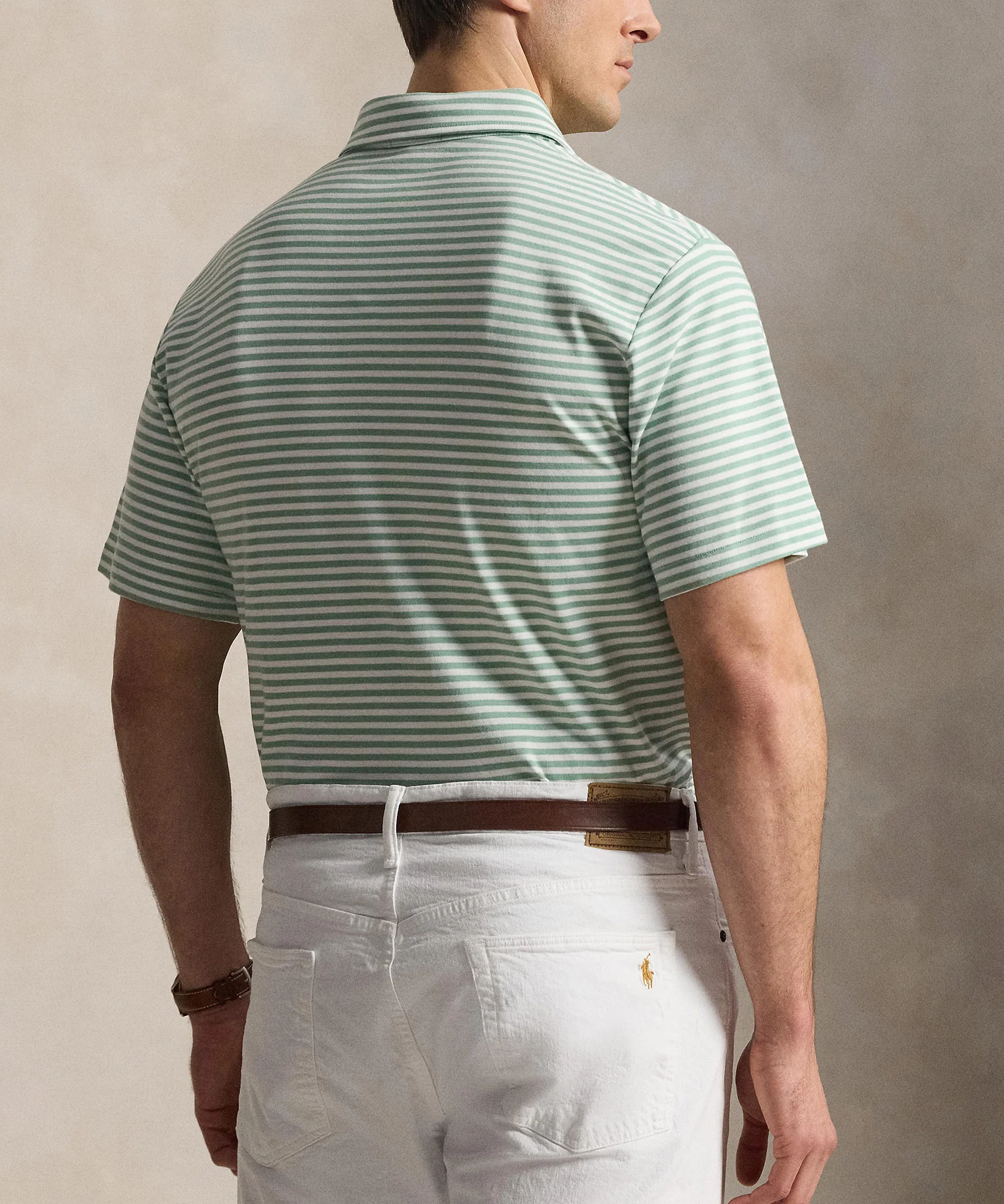 Polo Ralph Lauren Short Sleeve Soft Touch Cotton Stripe Polo - Image 4