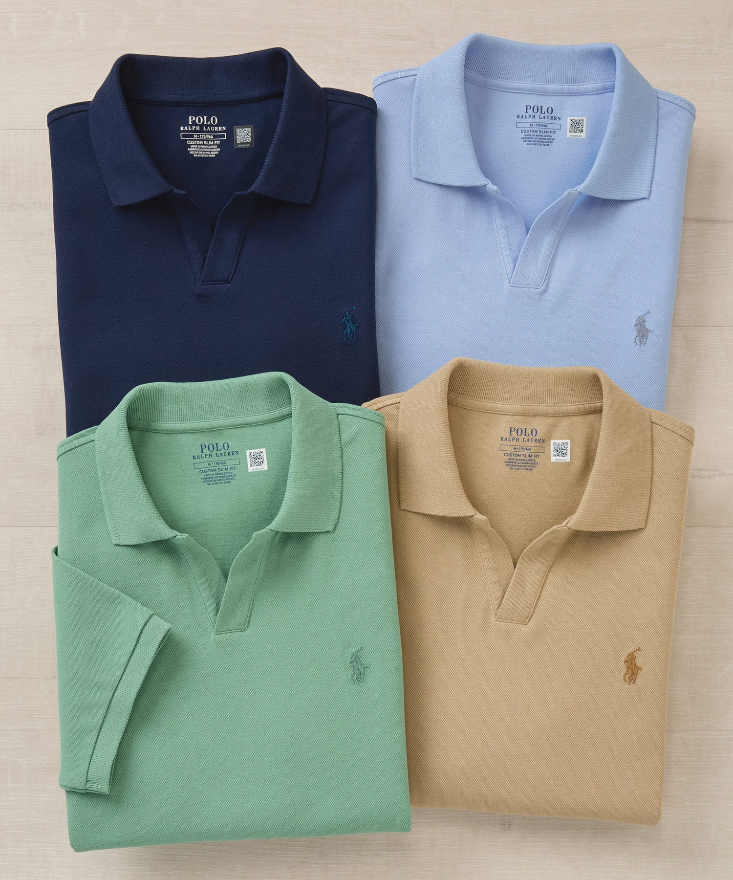 Polo Ralph Lauren Short Sleeve Stretch Mesh Johnny Collar Shirt - Image 2