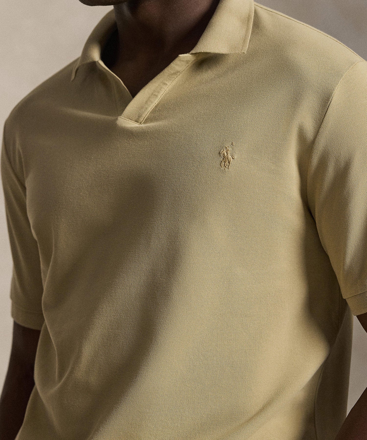 Polo Ralph Lauren Short Sleeve Stretch Mesh Johnny Collar Shirt - Image 20