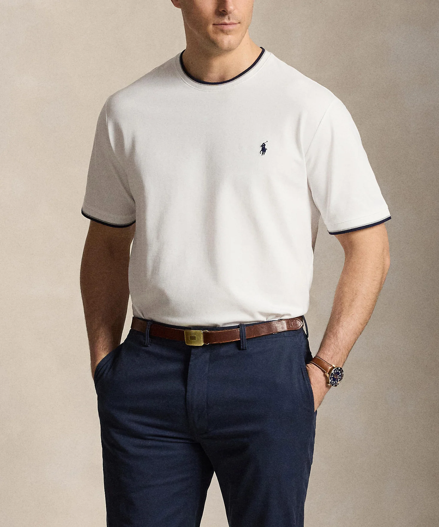Polo Ralph Lauren Short Sleeve Stretch Mesh Ringer Crew T-Shirt - Image 12