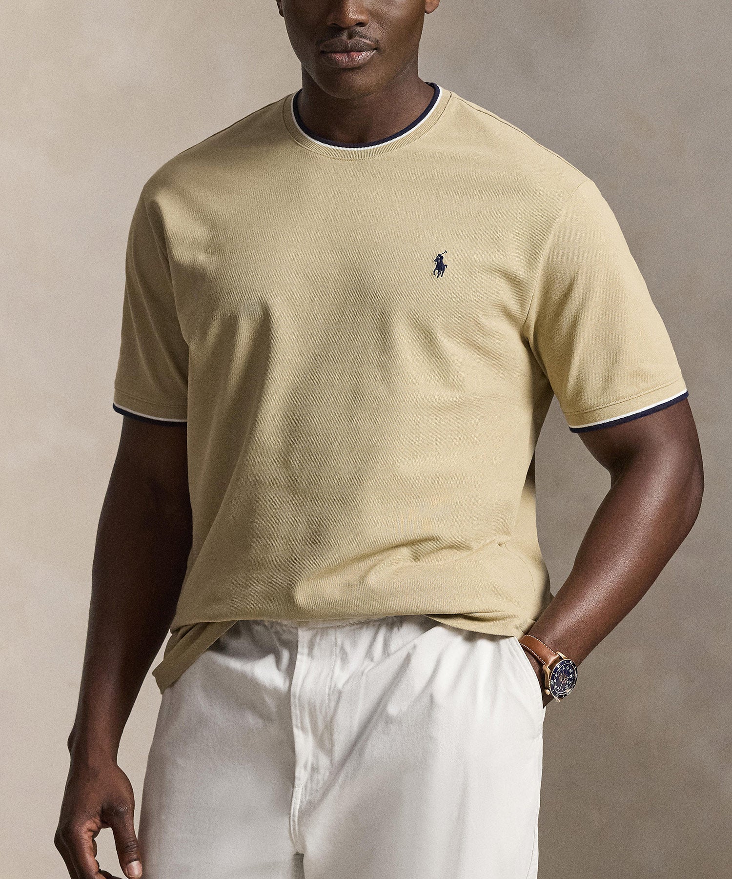 Polo Ralph Lauren Short Sleeve Stretch Mesh Ringer Crew T-Shirt - Image 14