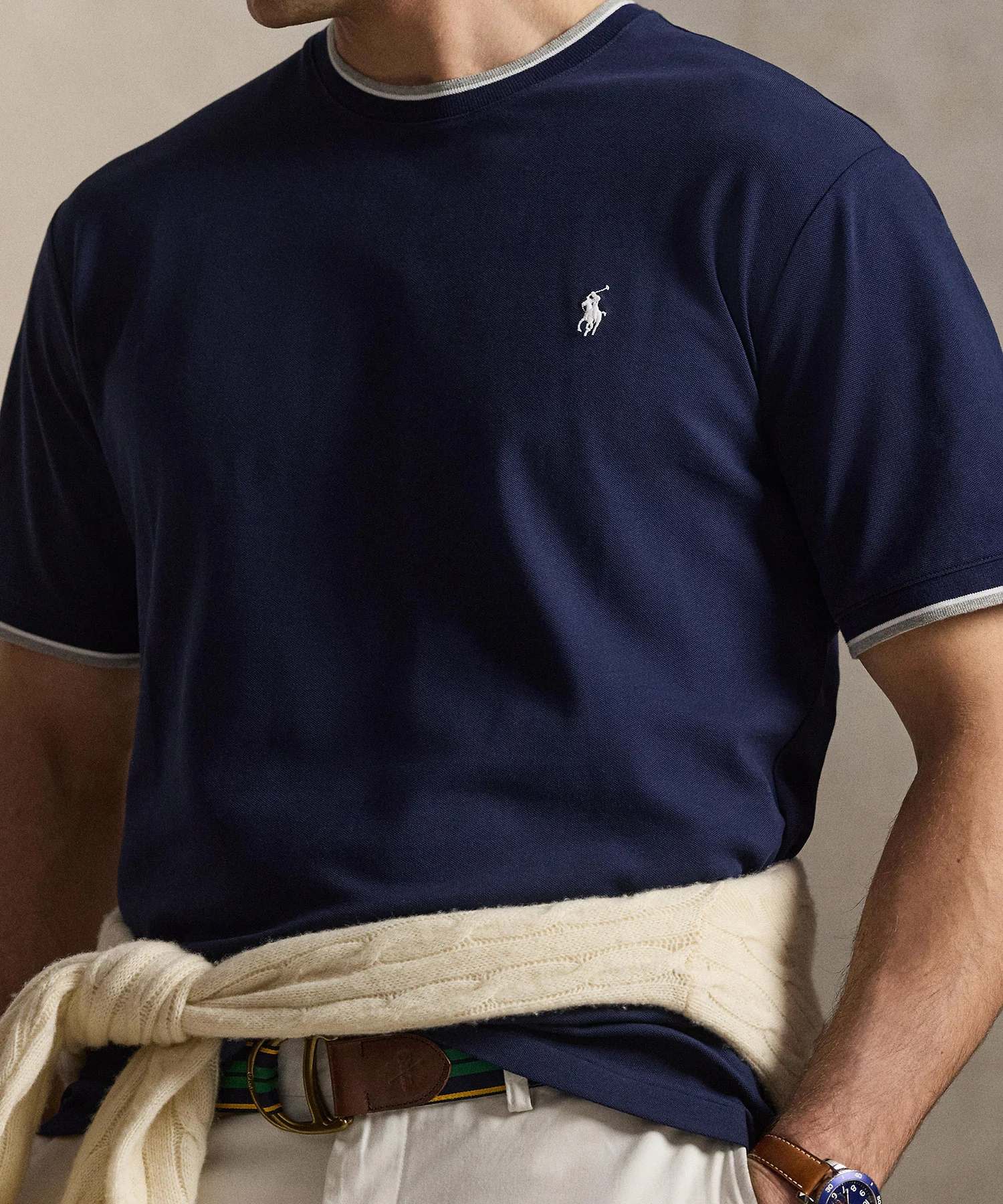 Polo Ralph Lauren Short Sleeve Stretch Mesh Ringer Crew T-Shirt - Image 20