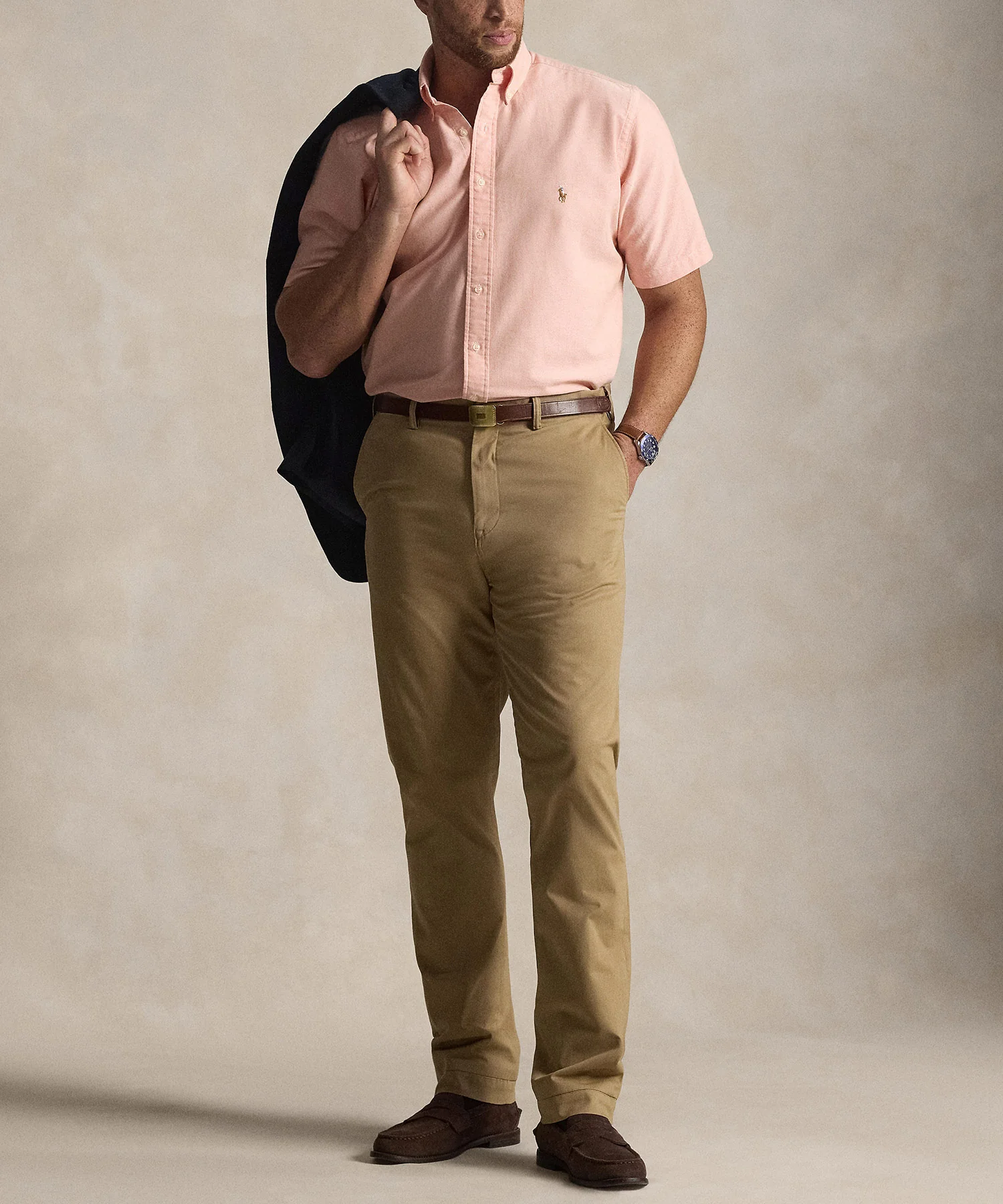 Polo Ralph Lauren Short Sleeve Solid Oxford Sport Shirt - Image 5