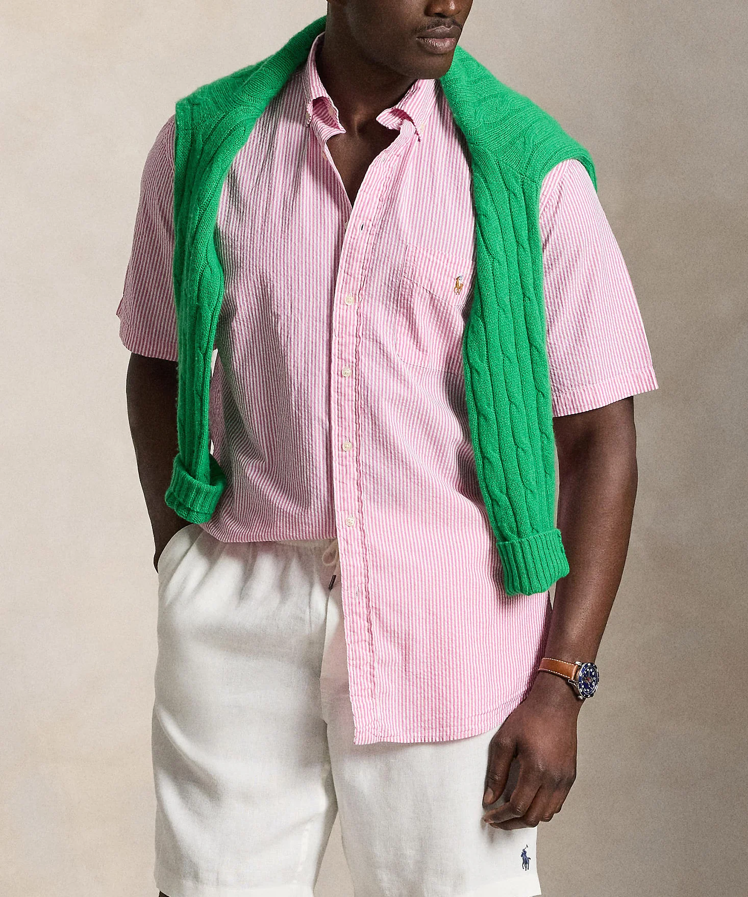 Polo Ralph Lauren Short Sleeve Seersucker Sport Shirt - Image 12