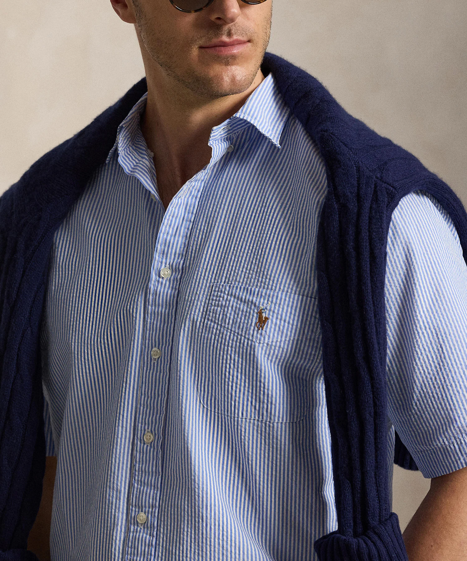 Polo Ralph Lauren Short Sleeve Seersucker Sport Shirt - Image 6